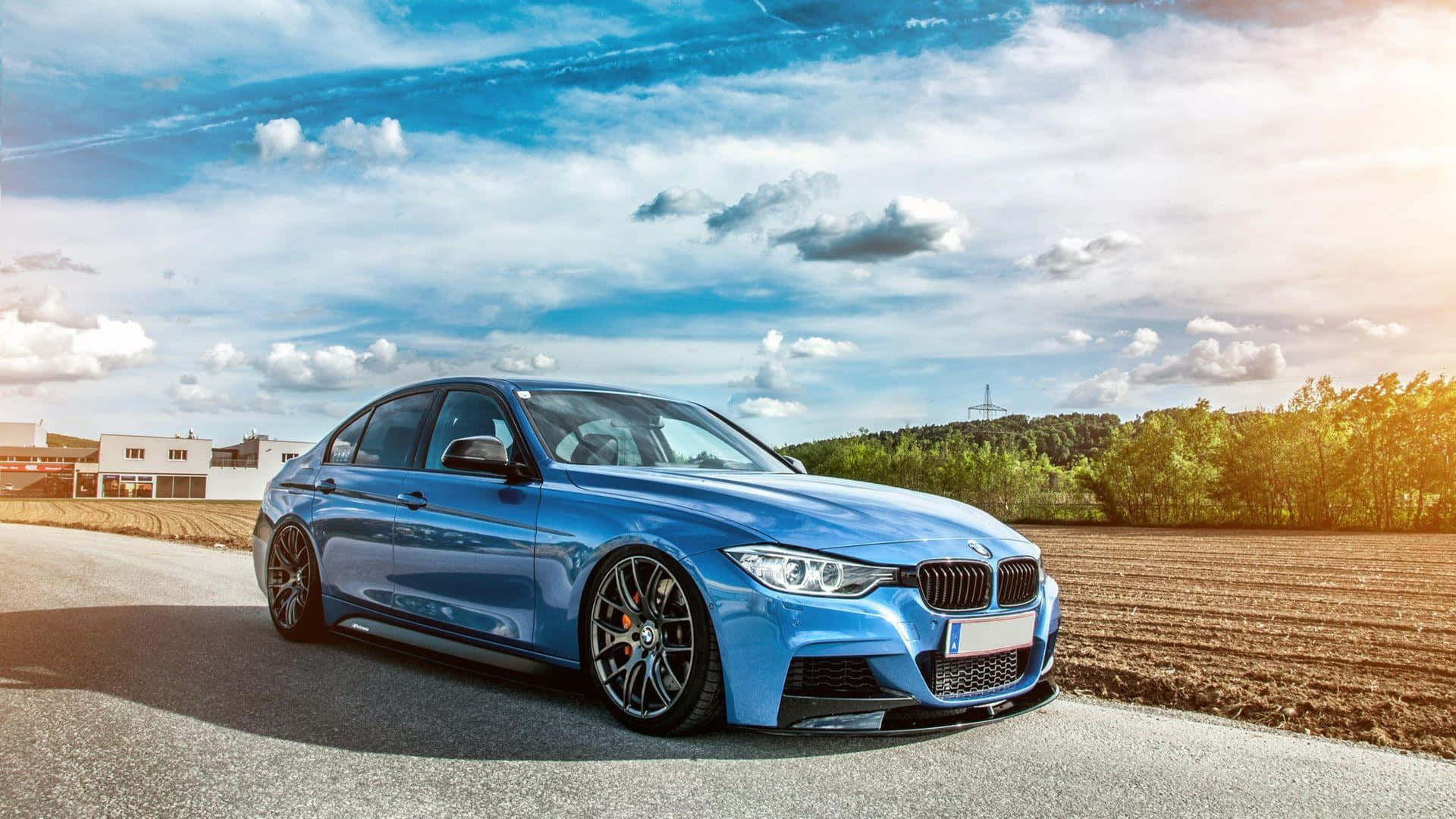 1920x1080 BMW شائن بلیو F30 وال پیپر