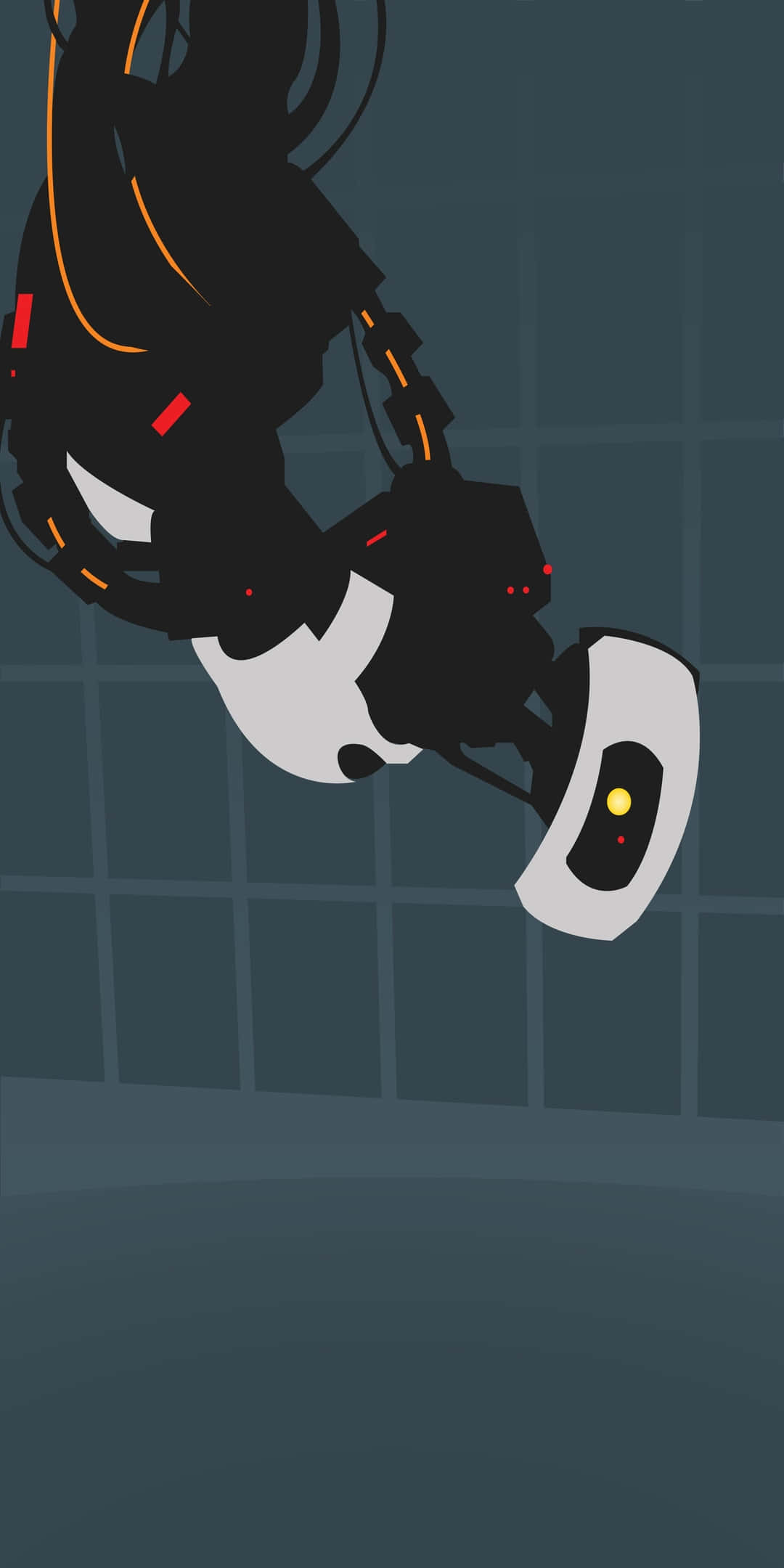 پکسل 3 کم سے کم پس منظر GLAdOS فین آرٹ ڈرائنگ وال پیپر