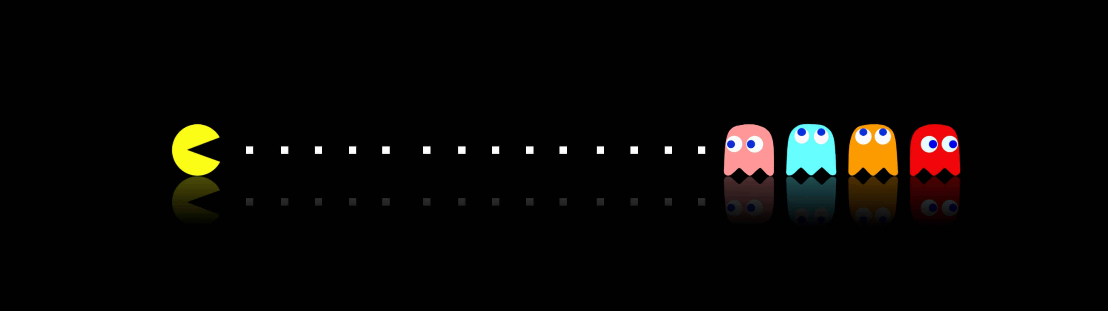 3840x1080 ایچ ڈی ڈوئل مانیٹر پیک مین وال پیپر