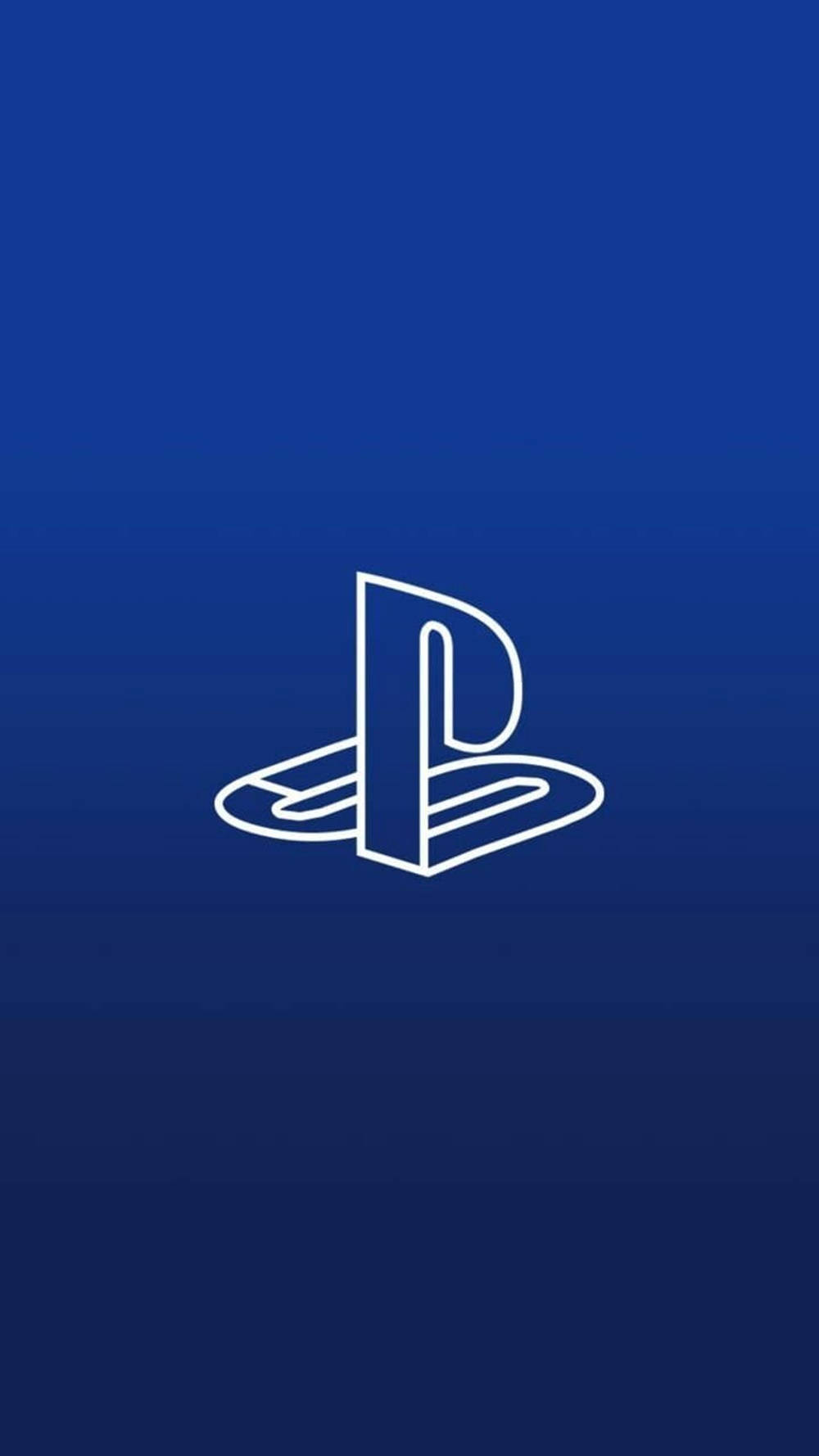 3D نیلا PS4 لوگو وال پیپر