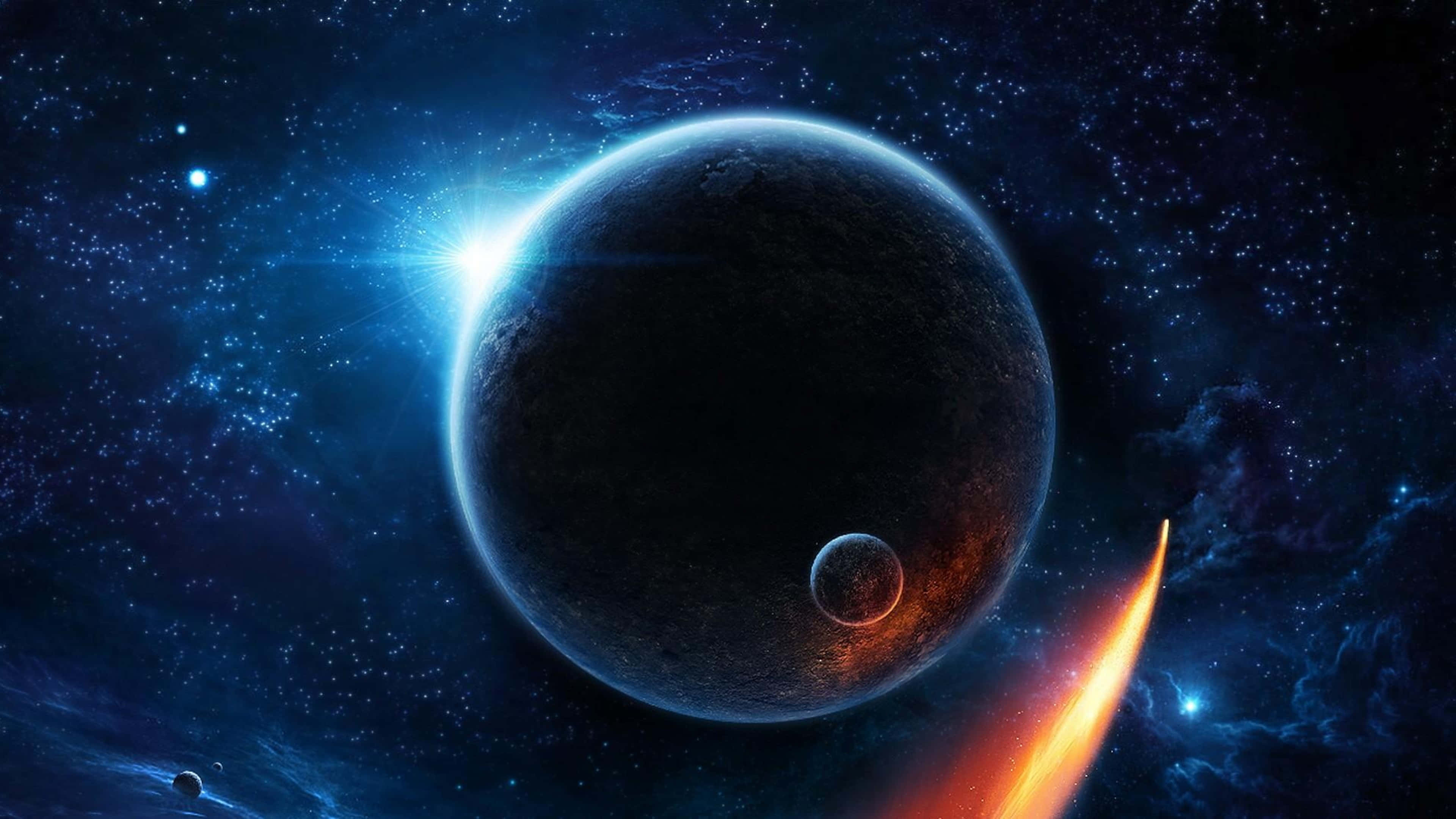 4K خلائی پس منظر کے ساتھ کائنات کی گہرائیوں کو دریافت کریں وال پیپر