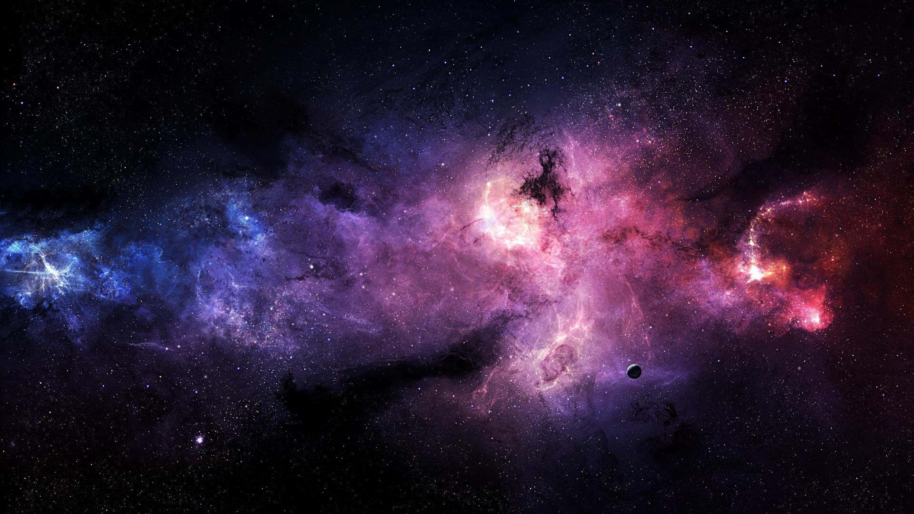 خوبصورت 4K خلائی پس منظر کا ایک غیر زمینی منظر وال پیپر