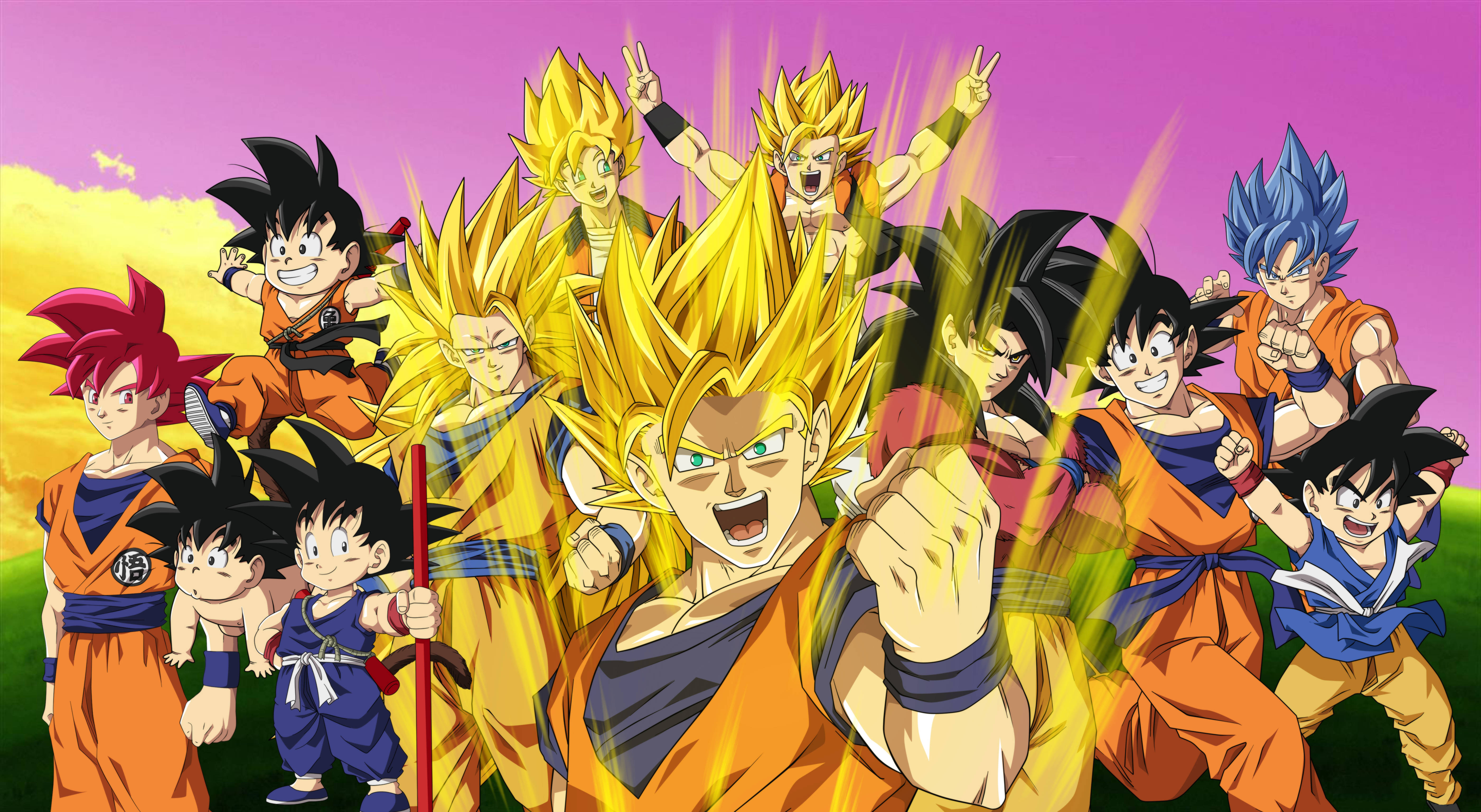 4K anime سون گوکو وال پیپر