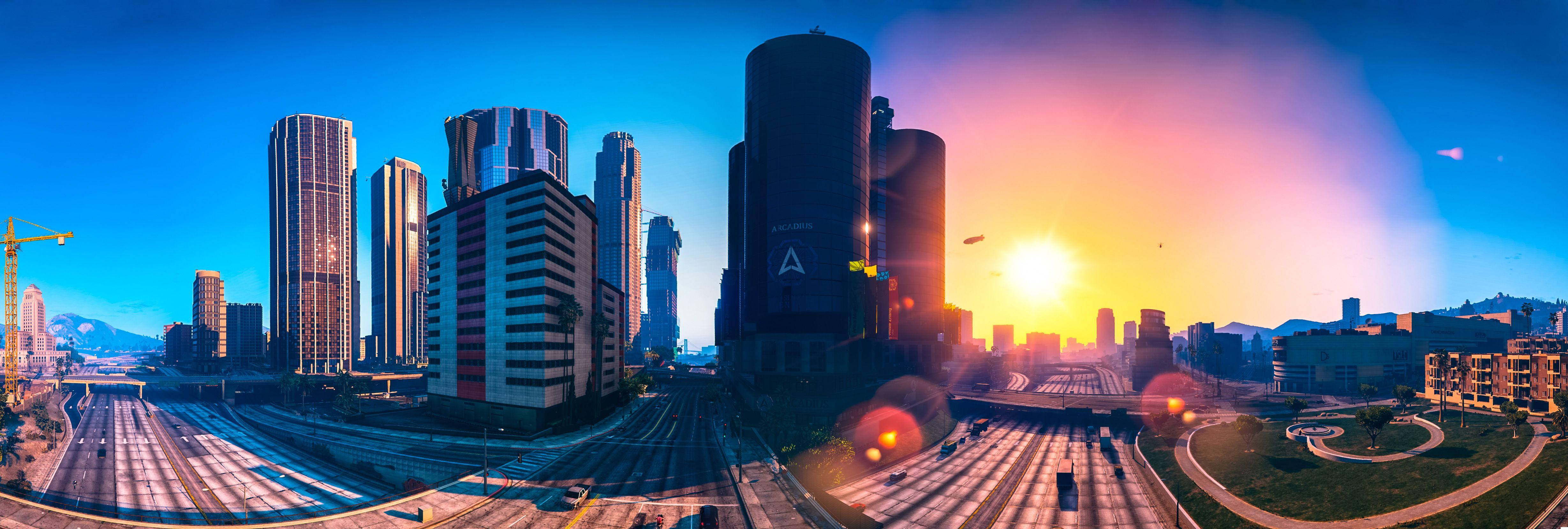 4K GTA 5 لاس سانتوس عمارات وال پیپر