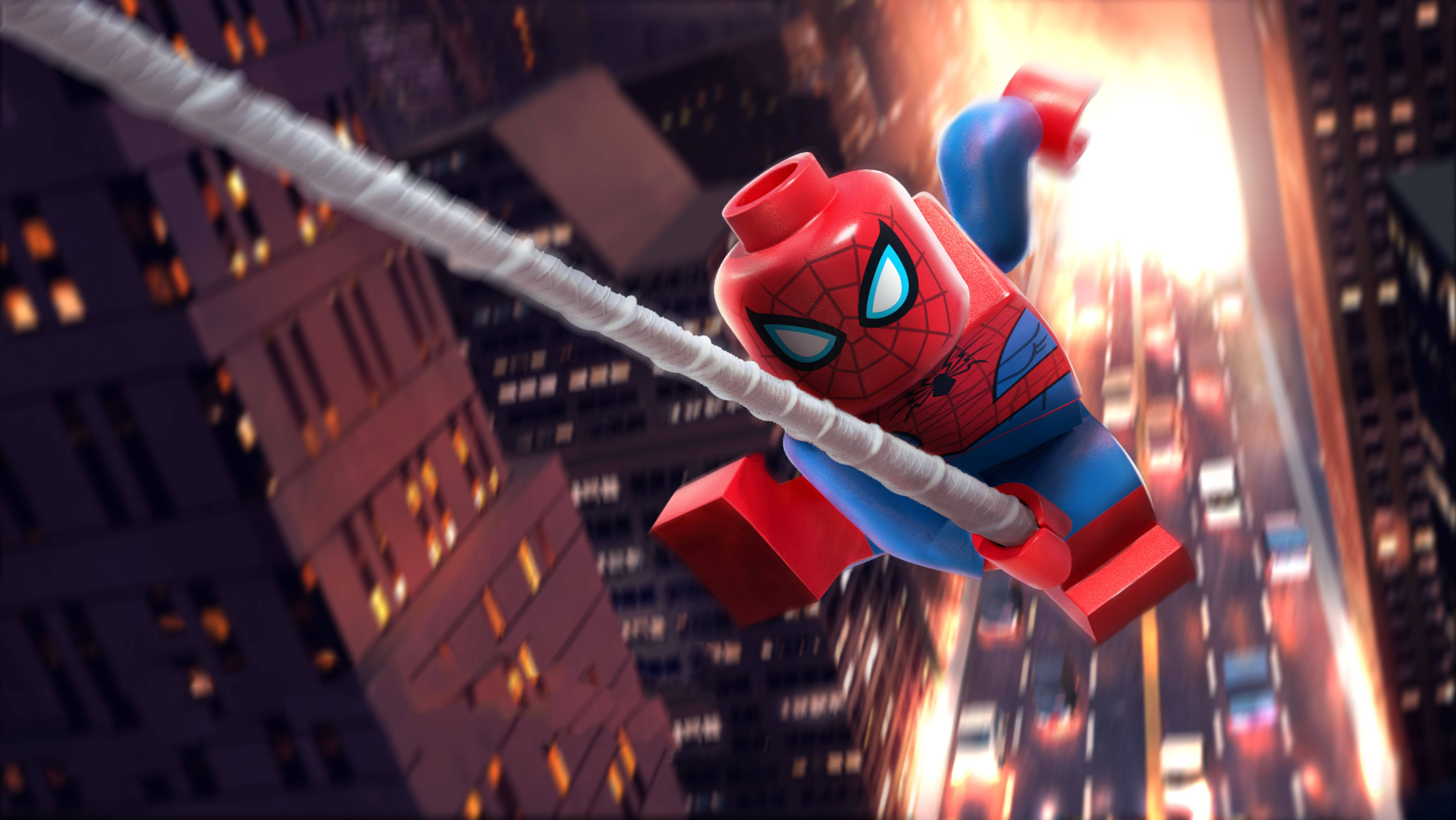 4K LEGO اسپائیڈر مین وال پیپر