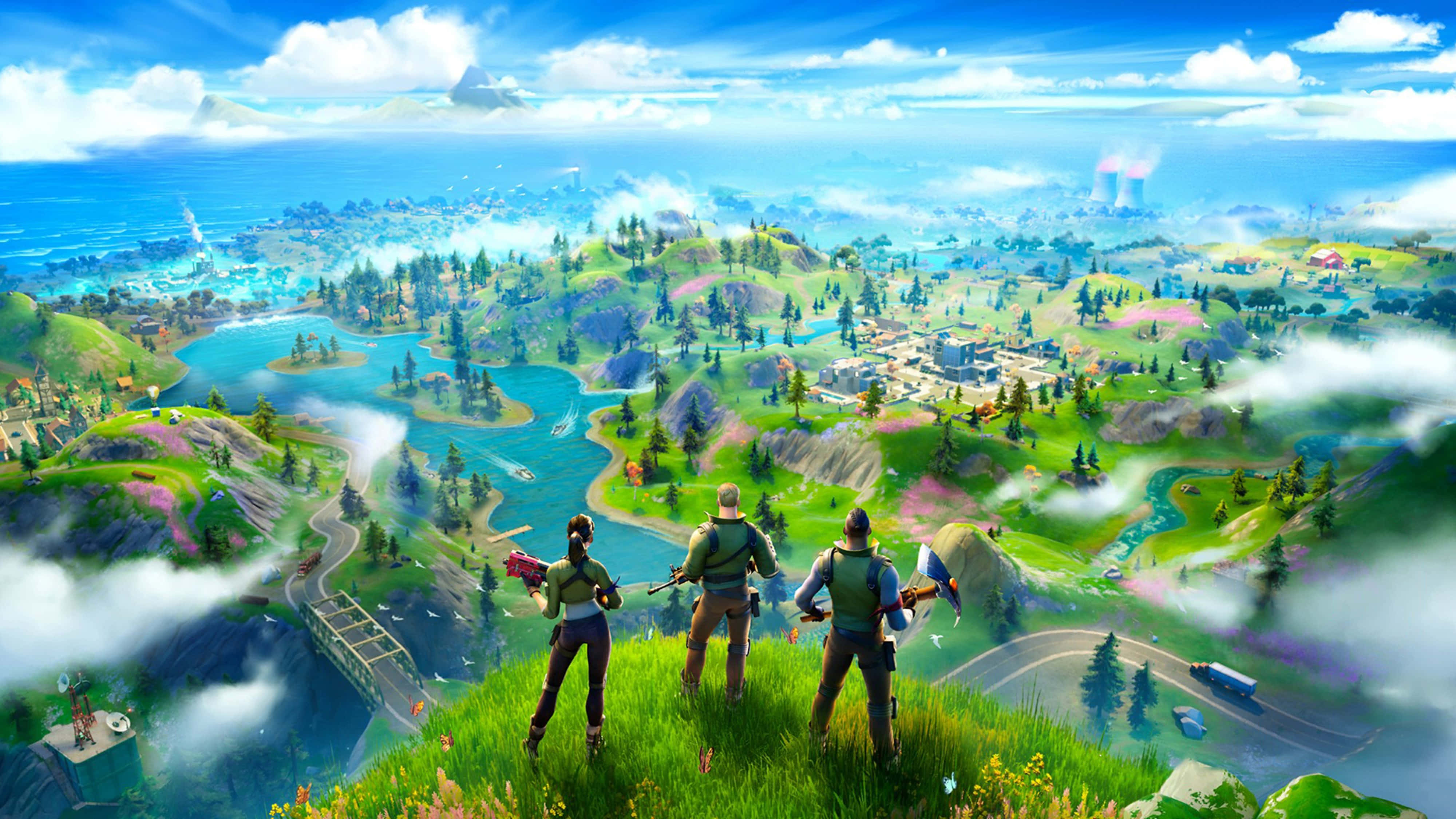 فورٹ نائٹ بٹل رائل لوکیشن 4K وال پیپر