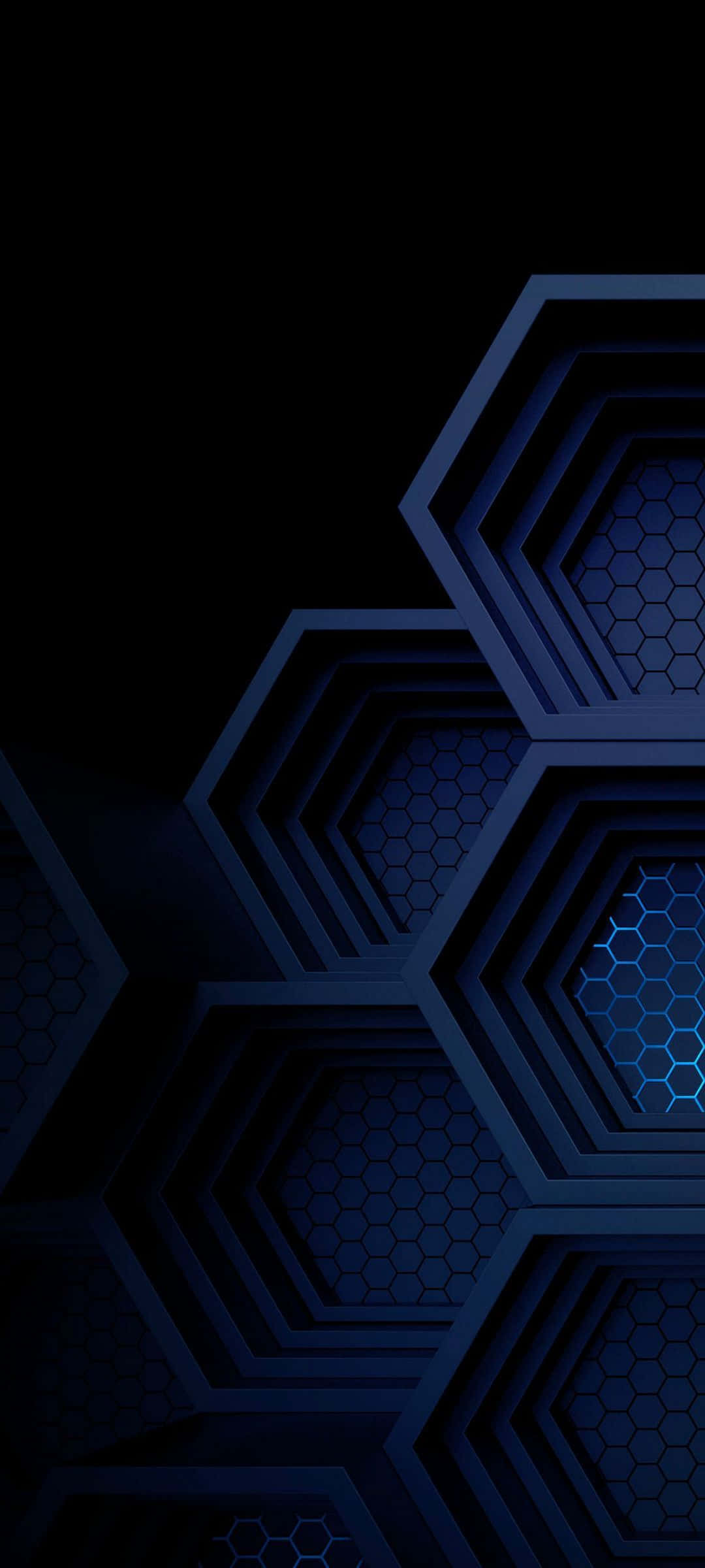 نیلے AMOLED مسدس وال پیپر