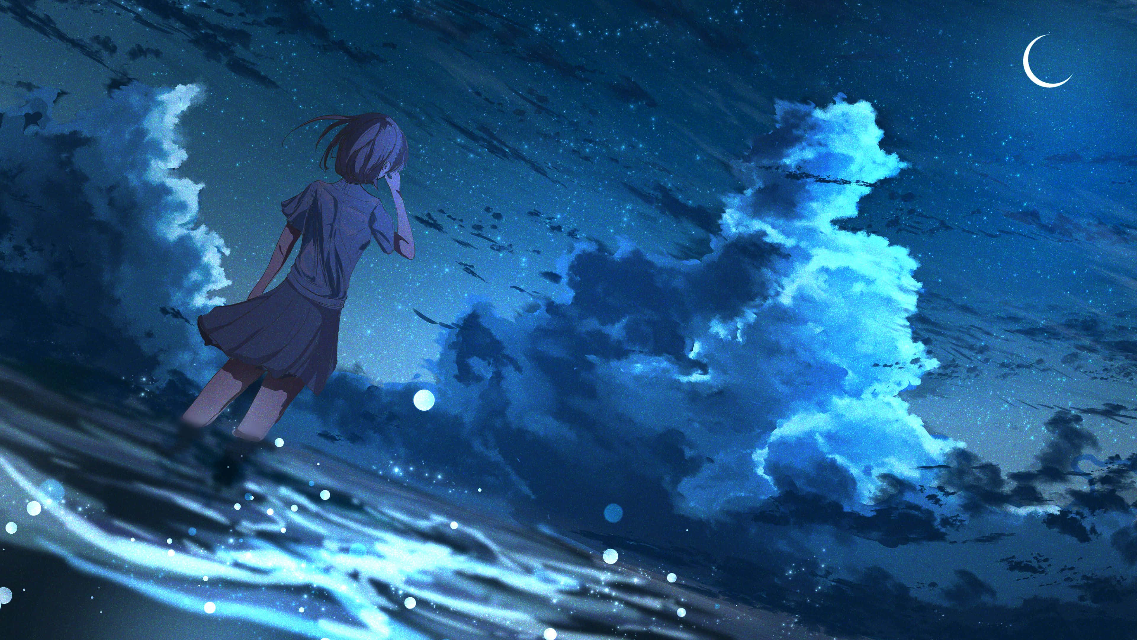 شاندار اینیمیٹڈ ویژولز سے لطف اندوز ہوں Anime 4K کے ساتھ وال پیپر