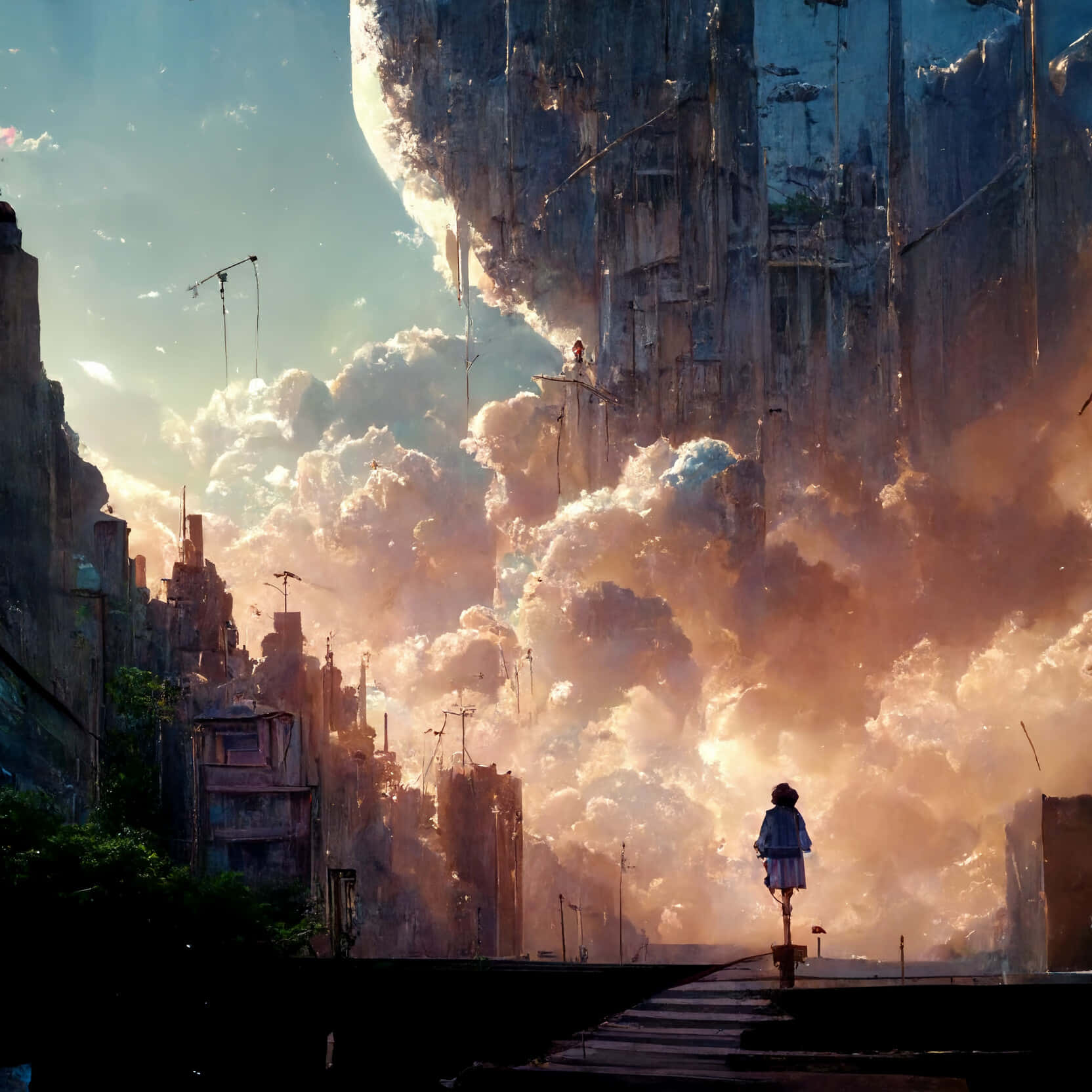 متحرک اور رنگین Anime City کو دریافت کریں! وال پیپر
