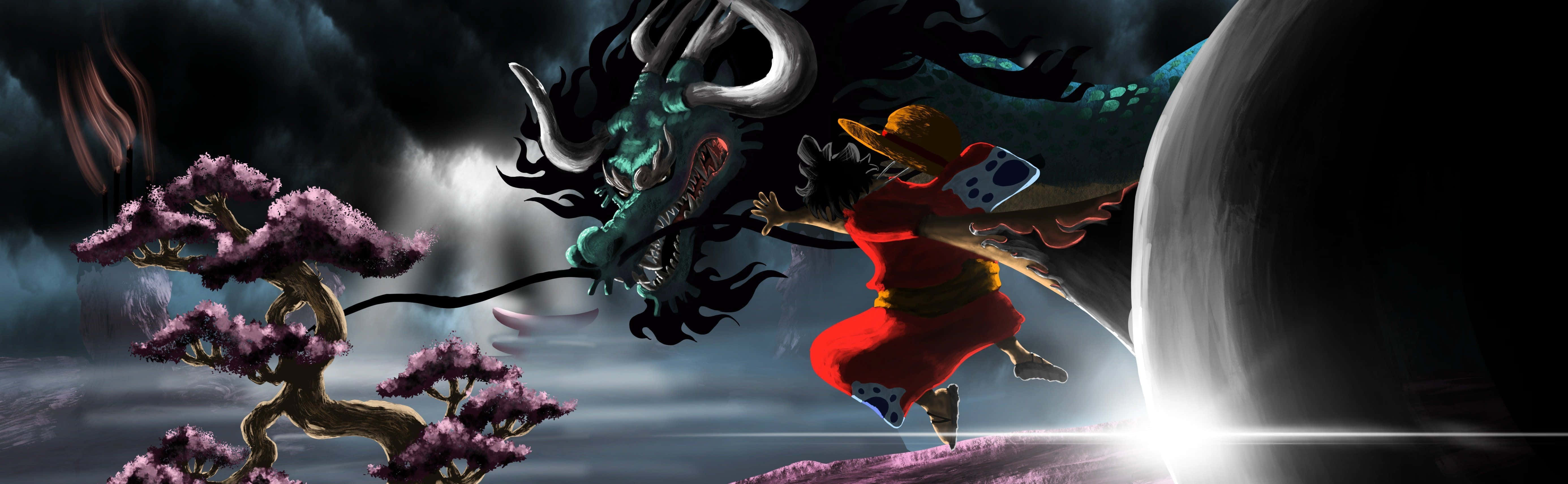 لوفی اور اس کے اسٹرا ہیٹ پائریٹس کا عملہ anime سیریز One Piece میں اپنی اگلی مہم جوئی کے لیے روانہ ہوتا ہے۔ وال پیپر