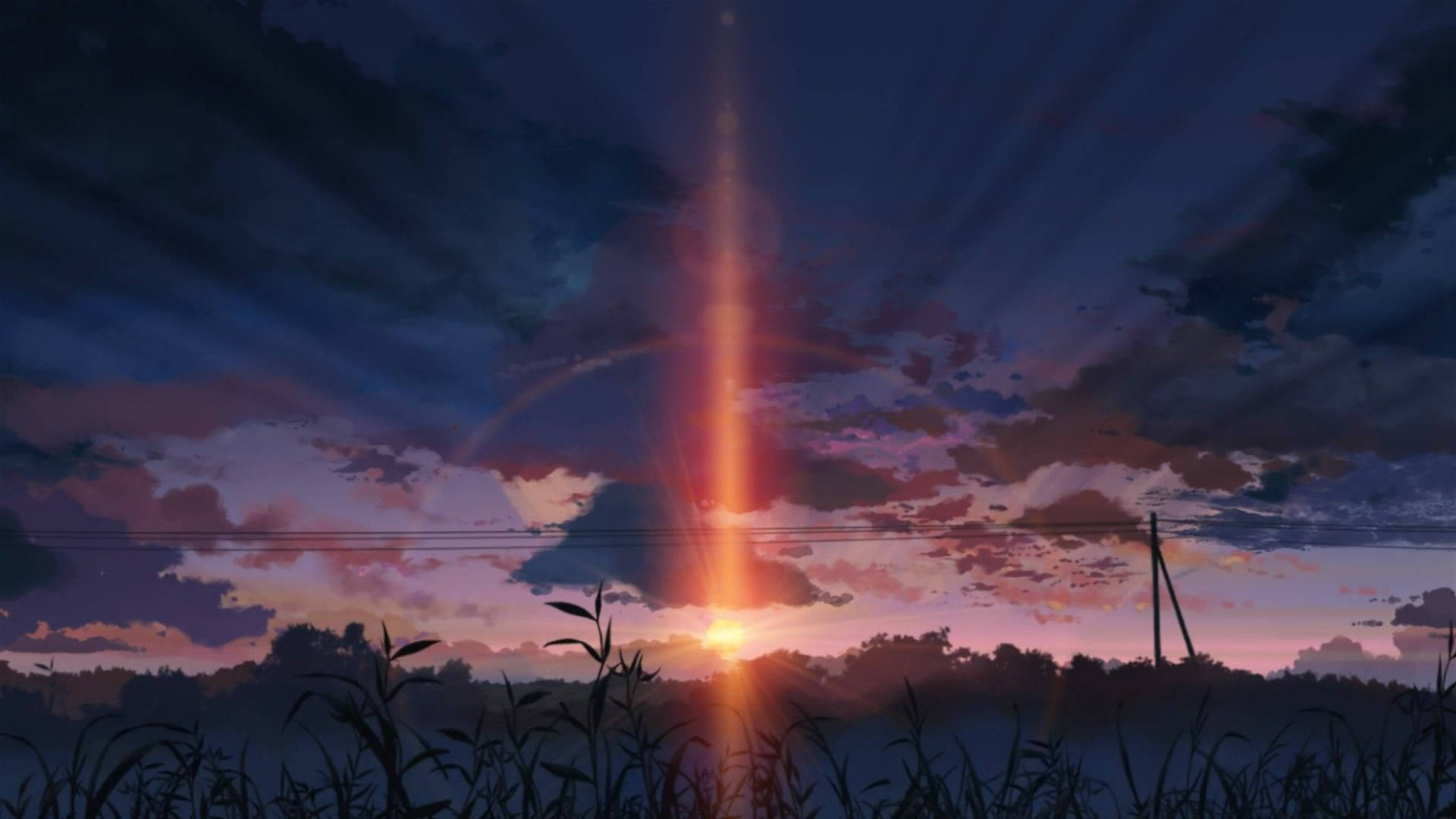 anime کا منظرنامہ تاریک غروب آفتاب وال پیپر