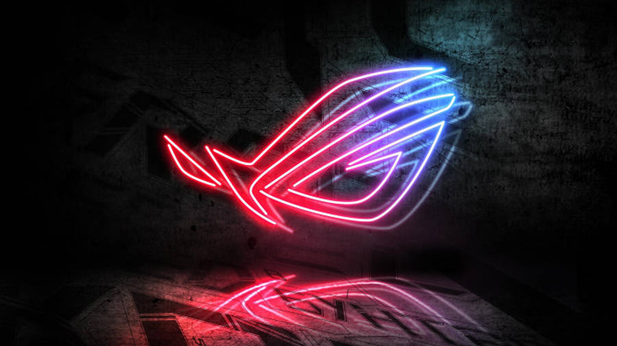نیون بلیو اور ریڈ ASUS ROG لوگو وال پیپر