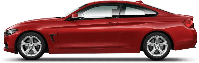 سرخ BMW 4 سیریز کوپے کا سائیڈ ویو وال پیپر