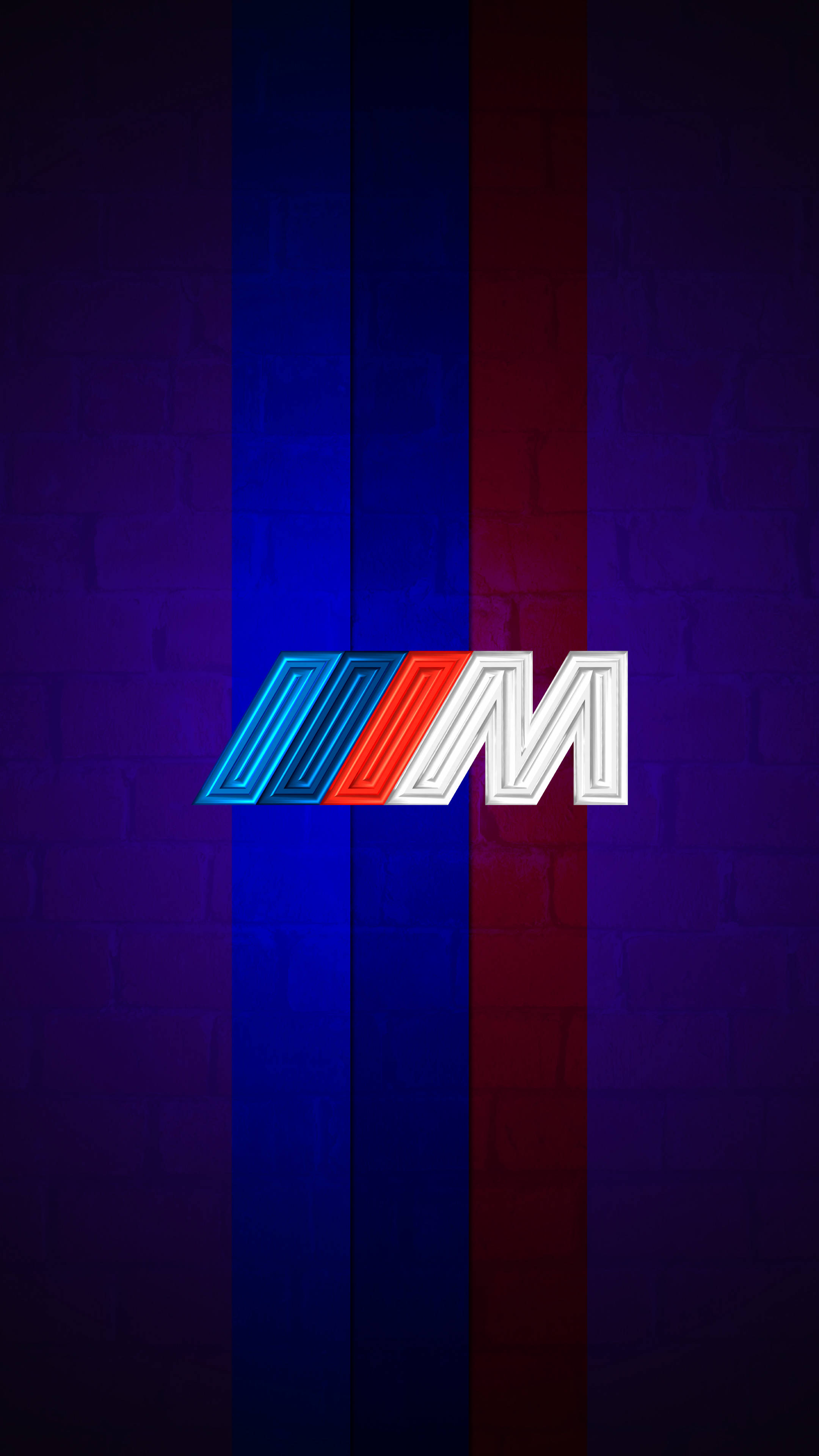 جامنی رنگ کی دھاریوں والا BMW M لوگو وال پیپر