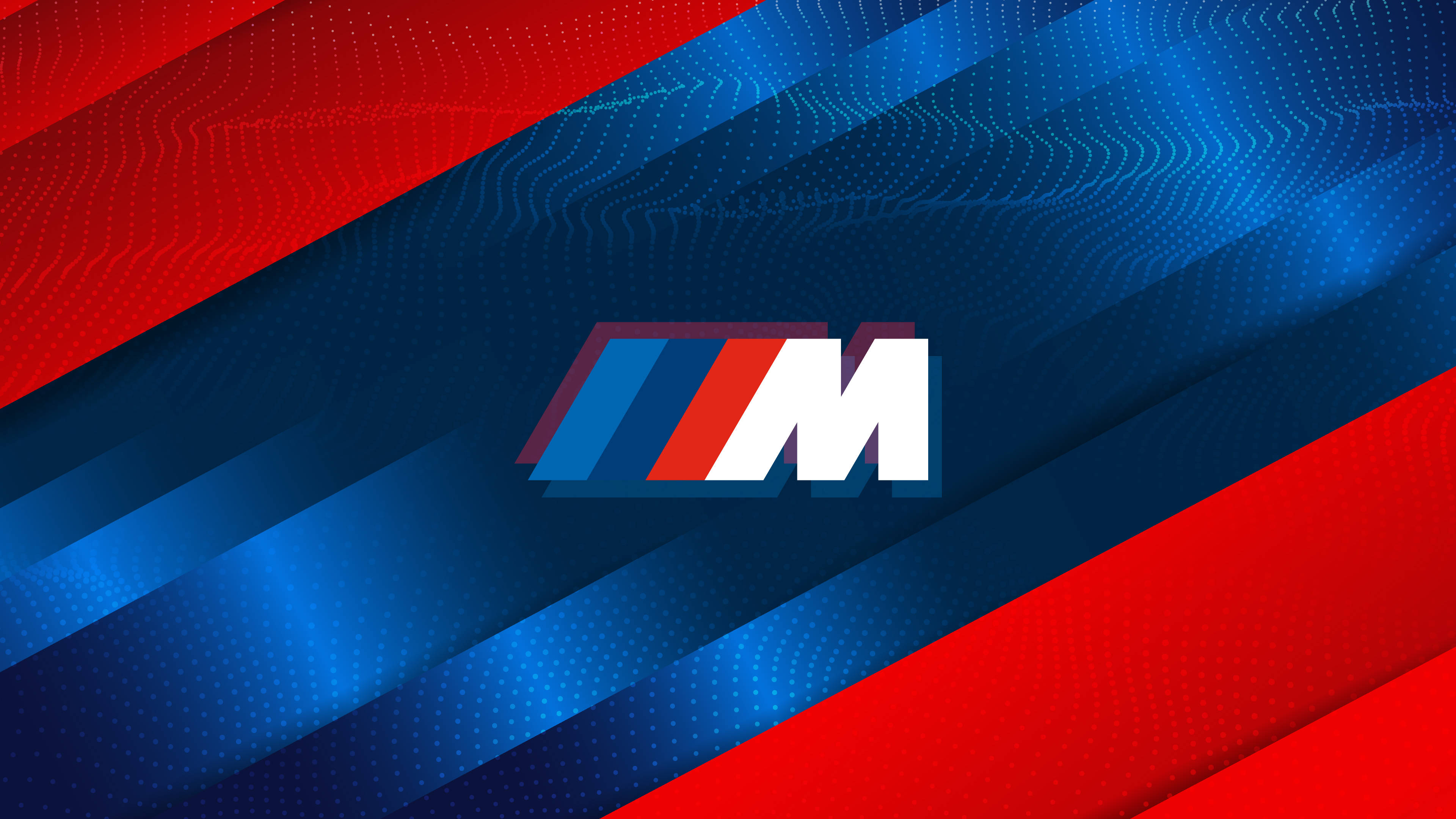 چمکدار سرخ نیلا BMW M لوگو وال پیپر