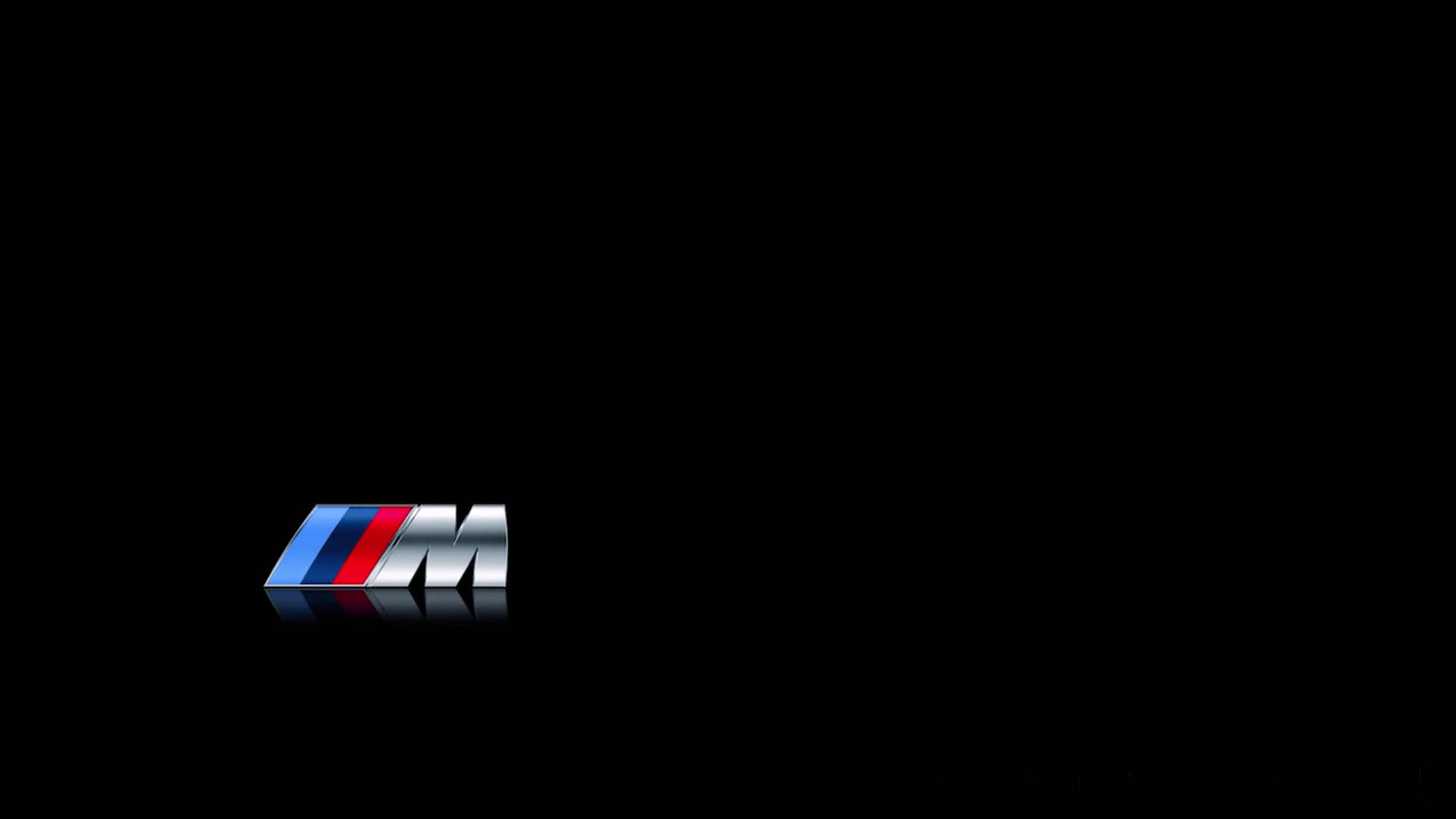 سادہ سیاہ BMW M لوگو وال پیپر