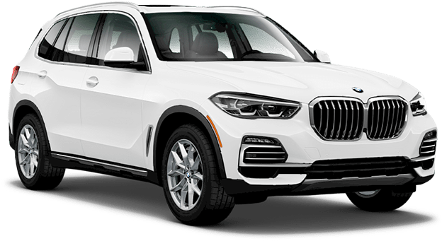 سفید BMW X5 SUV کا پروفائل ویو وال پیپر