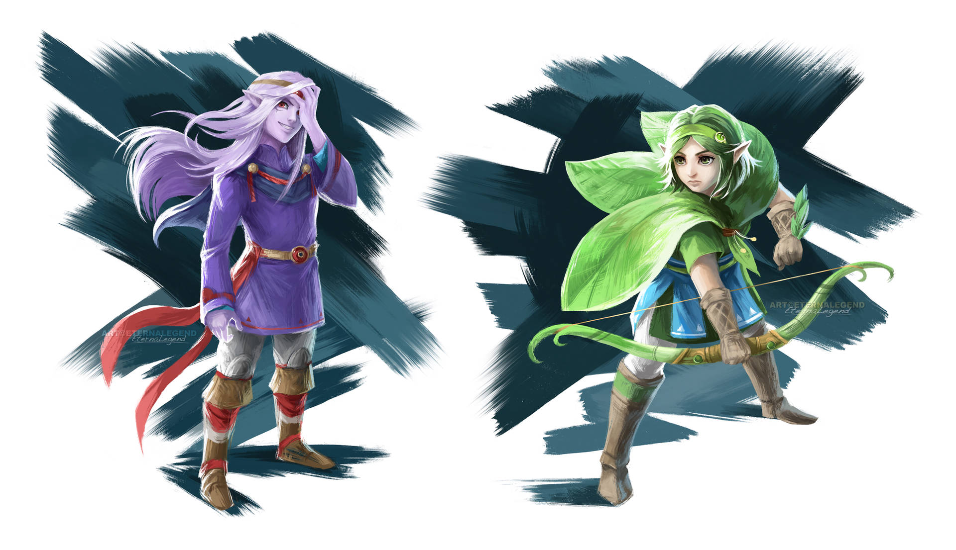 ویڈیو گیم The Legend of Zelda: Breath of the Wild Zelda Vaati Saria HD وال پیپر | پس منظر کی تصویر