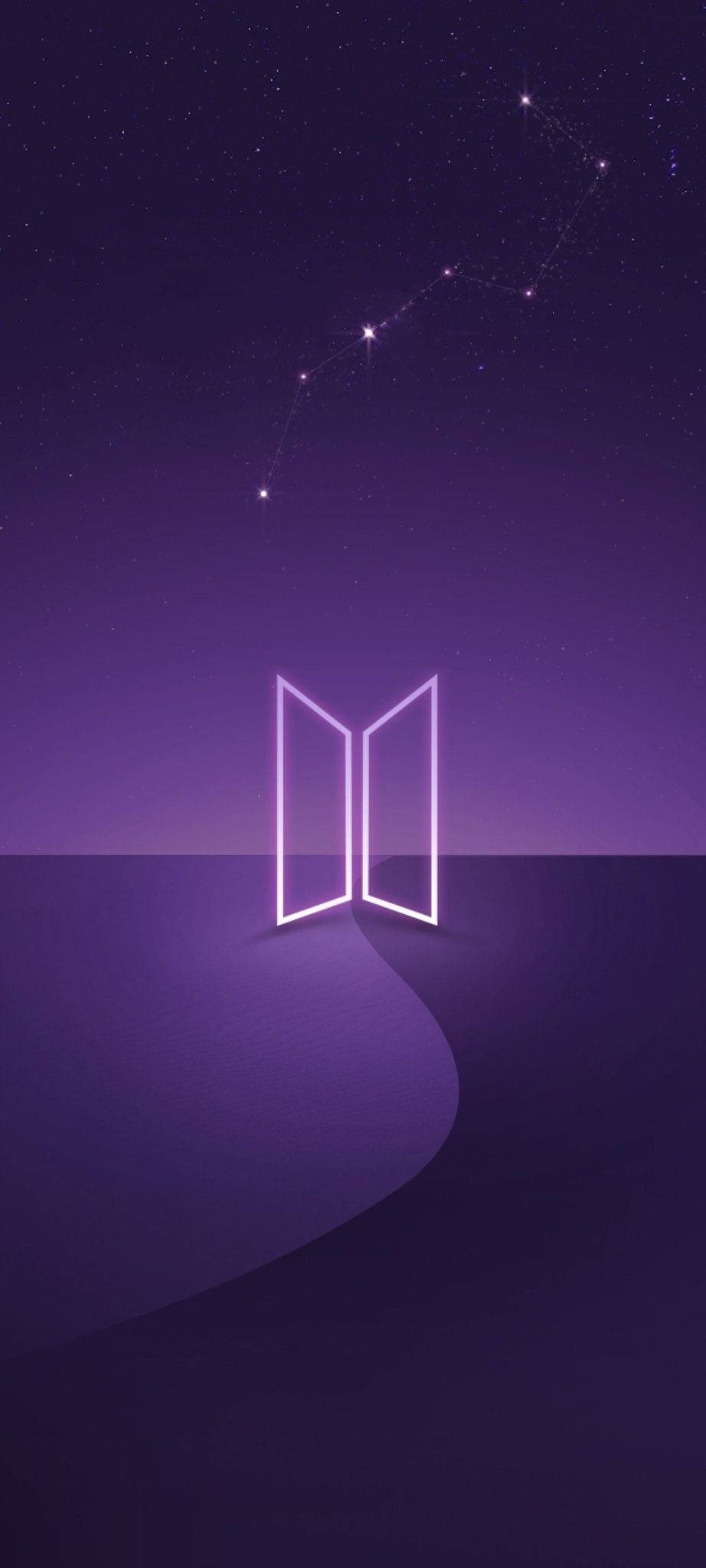 BTS وائلٹ لوگو وال پیپر