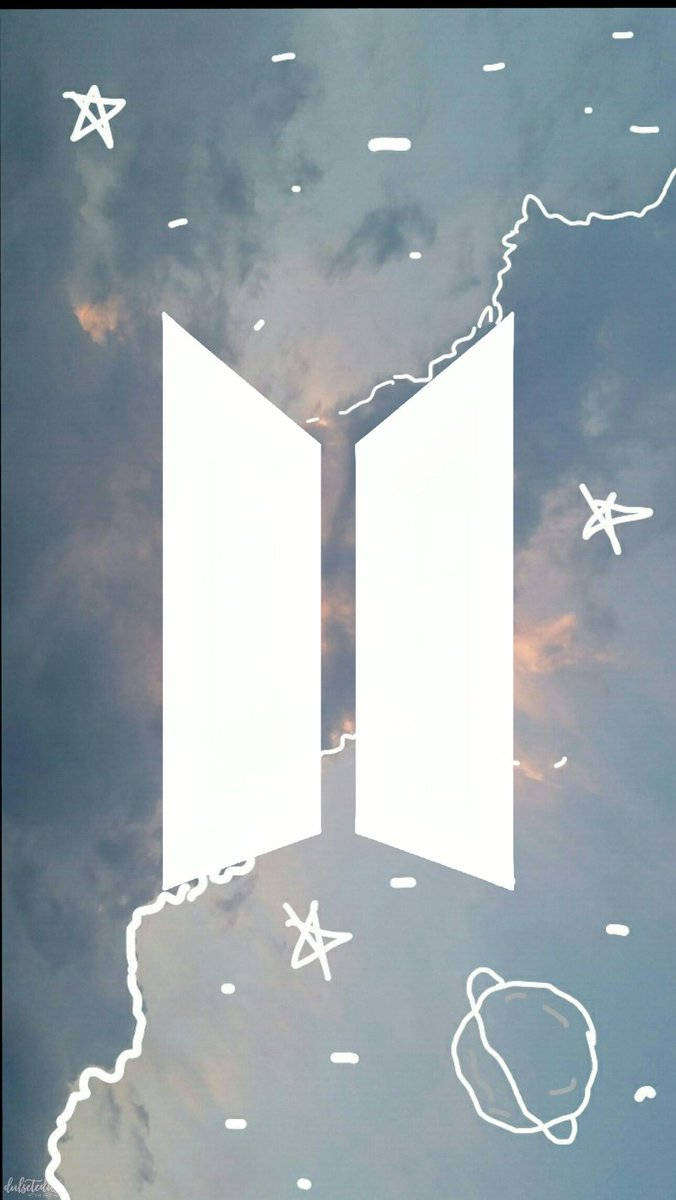 پیارا BTS لوگو گرافک وال پیپر