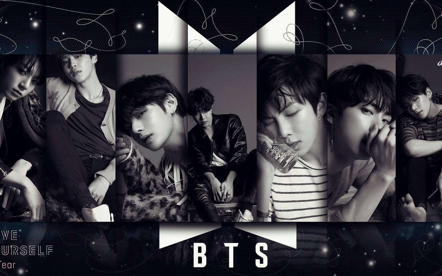 BTS لوگو آن لو یور سیلف ٹیئر وال پیپر