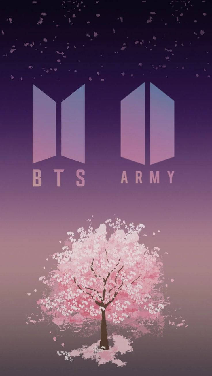 BTS اور ARMY لوگو وال پیپر