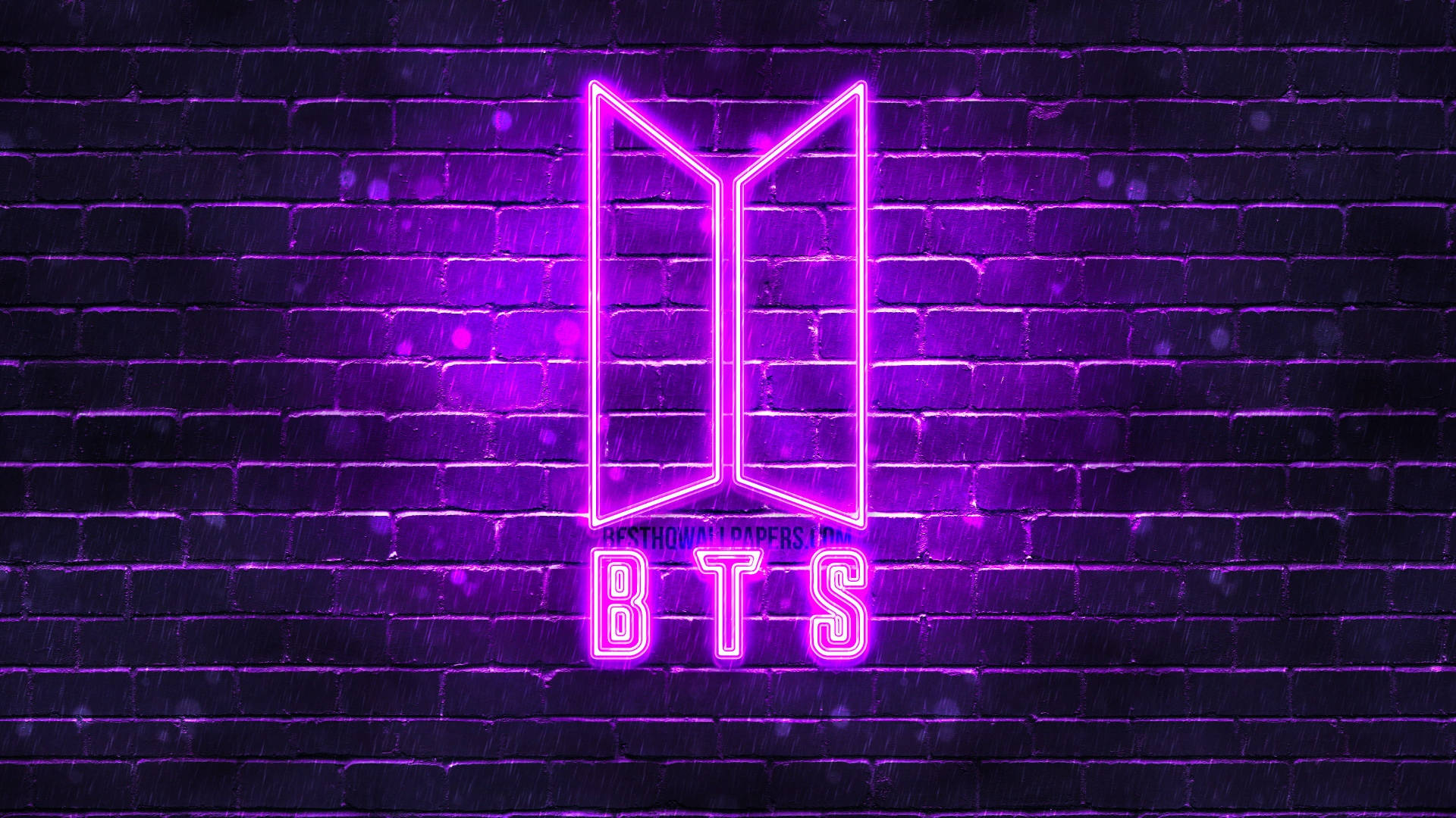 BTS جامنی اینٹوں کی جمالیات وال پیپر
