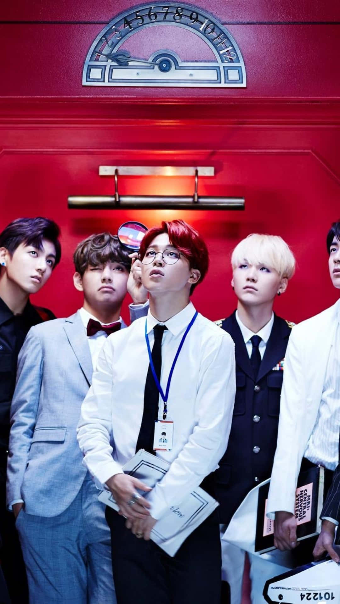 BTS لفٹ میں آئی فون وال پیپر
