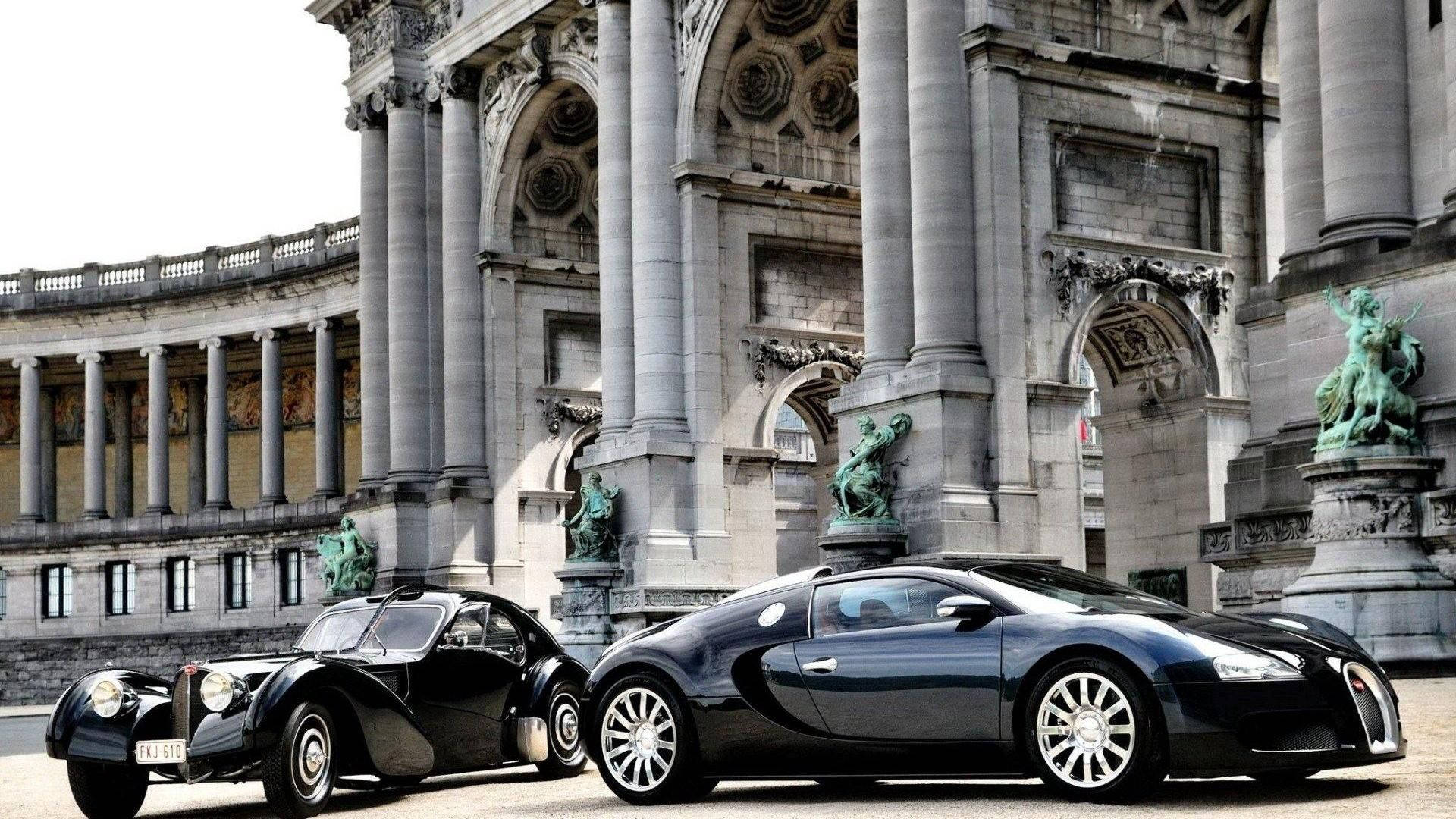 محراب میں کھڑی Bugatti Veyron وال پیپر