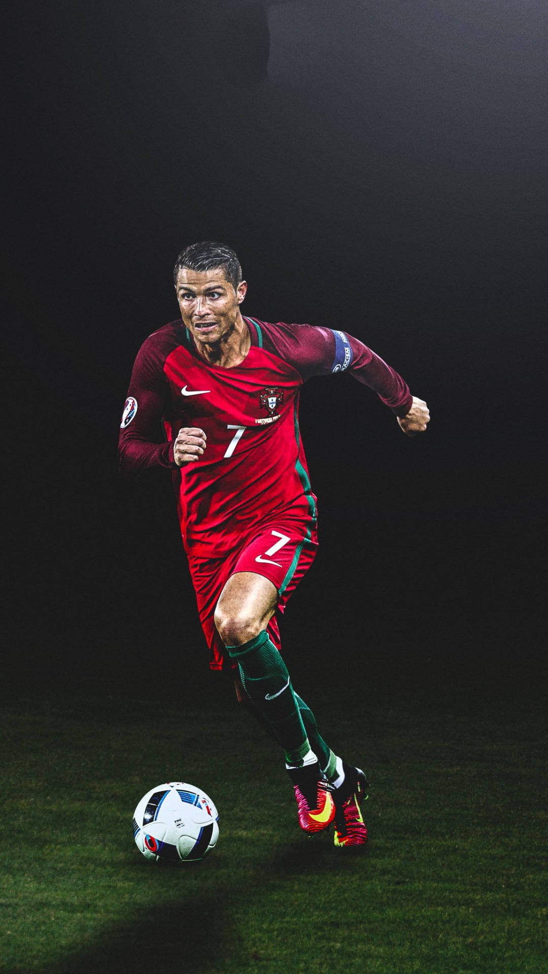 دوڑتا ہوا CR7 کرسٹیانو رونالڈو وال پیپر