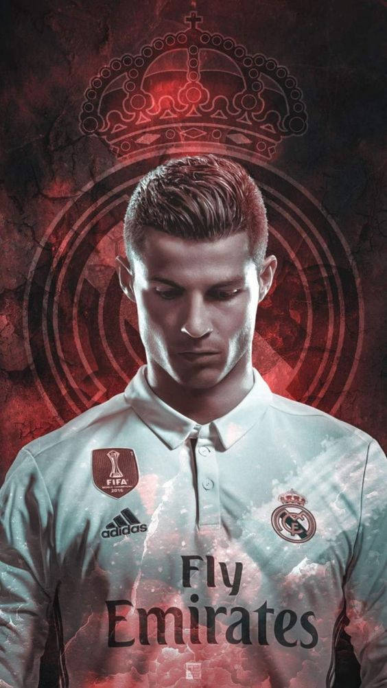 ریڈ ایمریٹس CR7 کرسٹیانو رونالڈو آئی فون وال پیپر