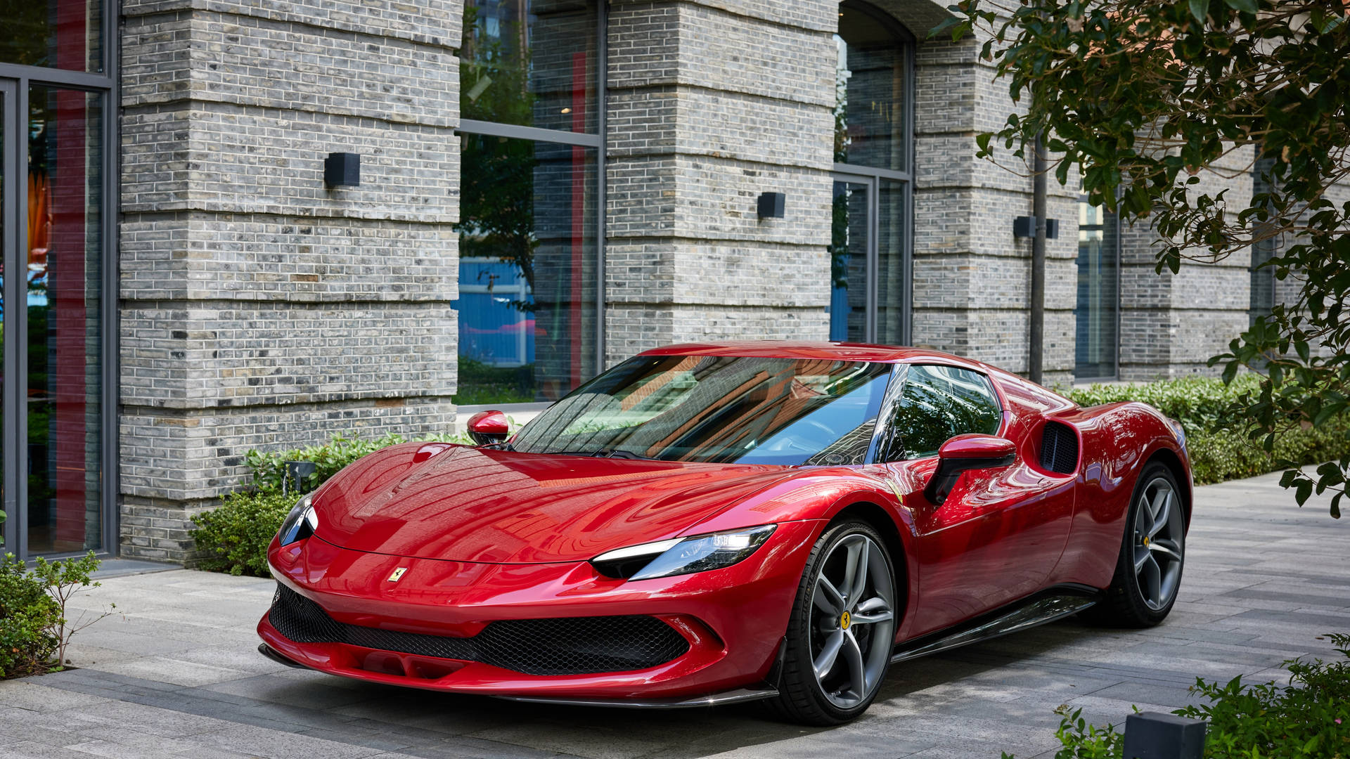 Ferrari 296 GTB 4K لیپ ٹاپ کار کی تصویر