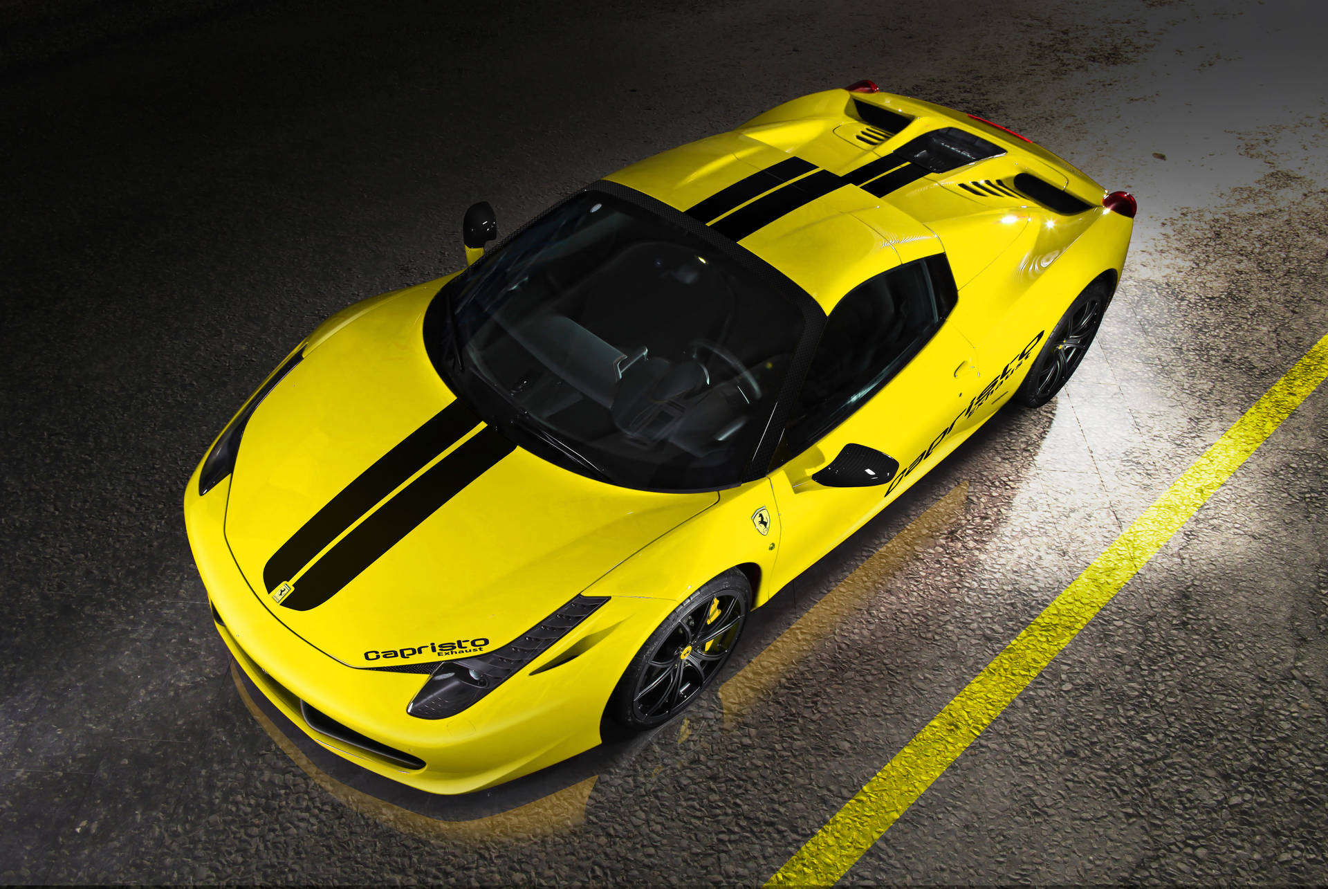 پیلا Ferrari 458 Spider اسپورٹس کار ویرینٹ وال پیپر۔