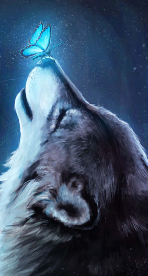کائنات کی گہرائیوں کو دریافت کریں Galaxy Wolf کے ساتھ وال پیپر