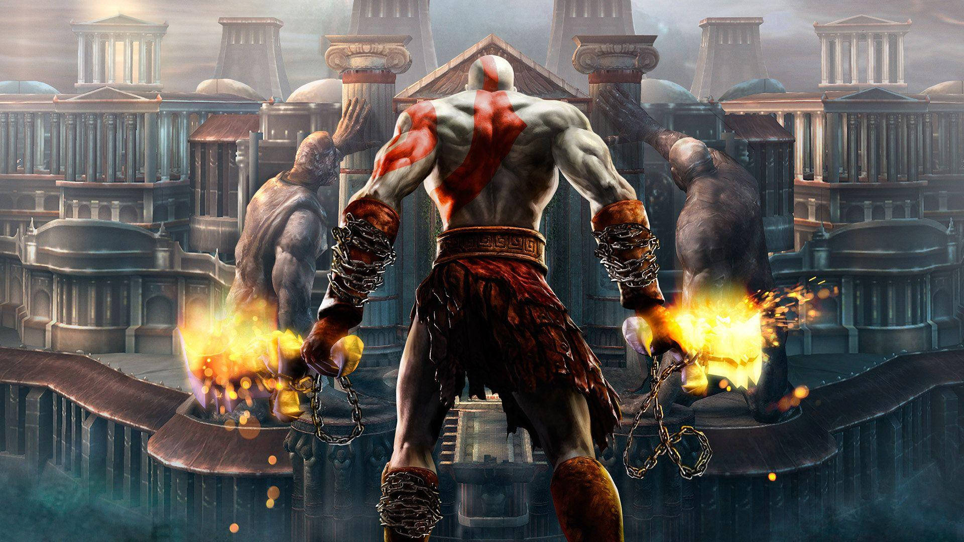 God Of War II کے ساتھ متحرک 3D گیمنگ کا تجربہ وال پیپر