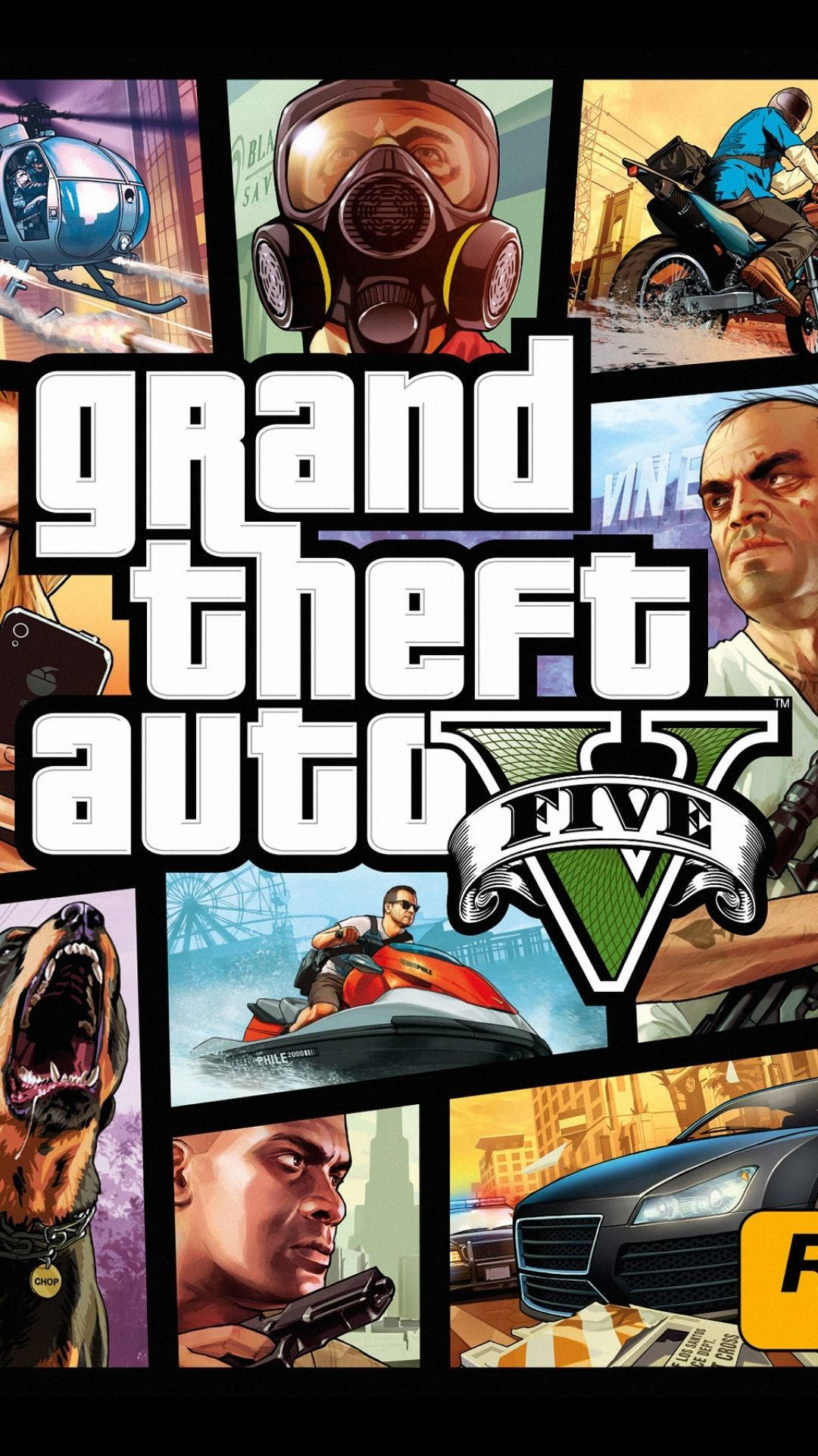 Gta 5 فون کولیج پوسٹر وال پیپر