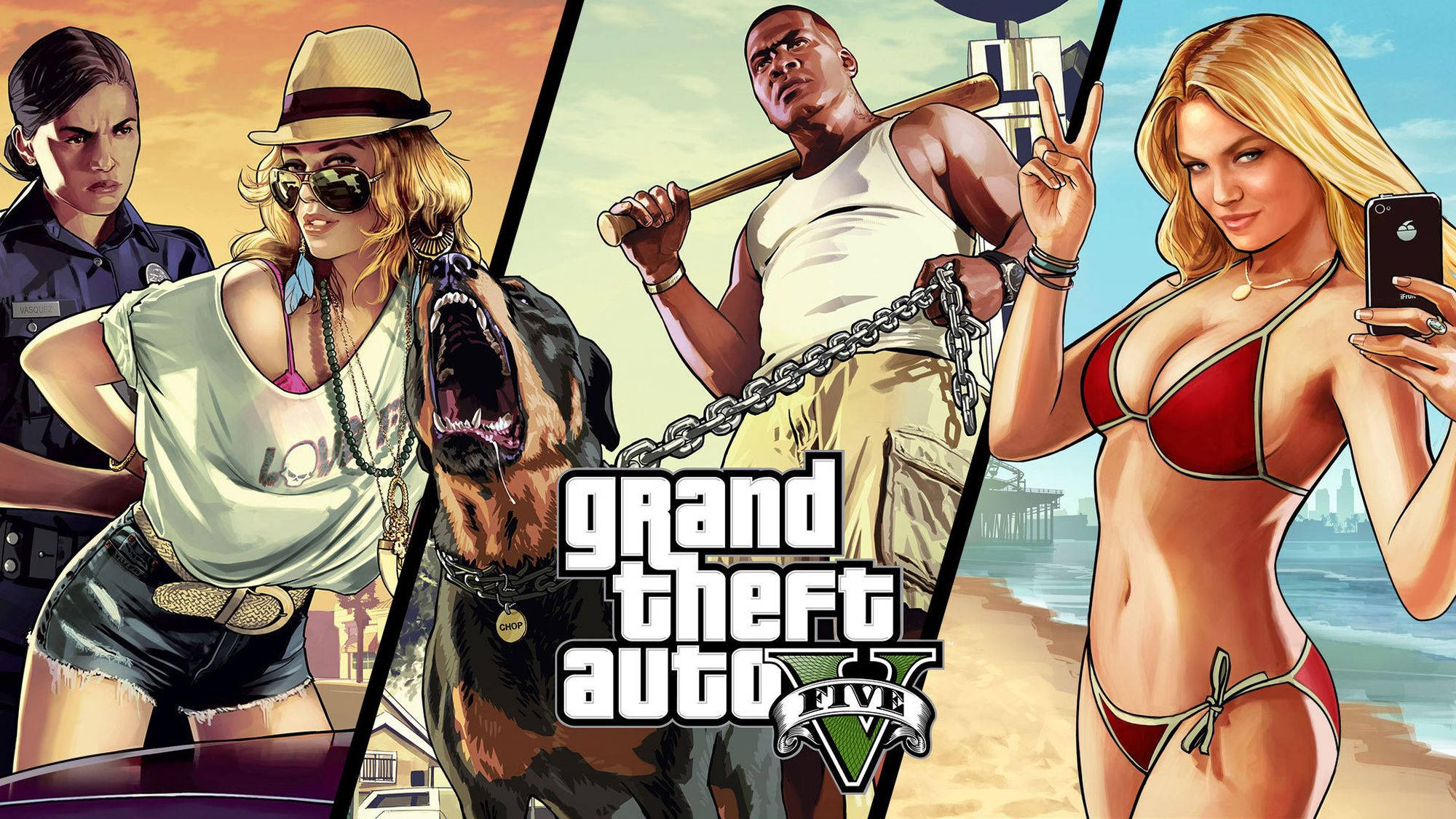 کول GTA پینل پوسٹر وال پیپر