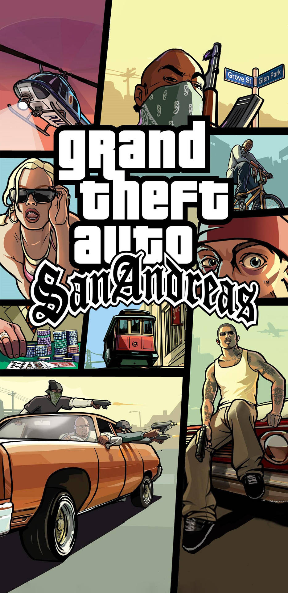 GTA SA 4K ایکشن گیم — جی ٹی اے وال پیپر