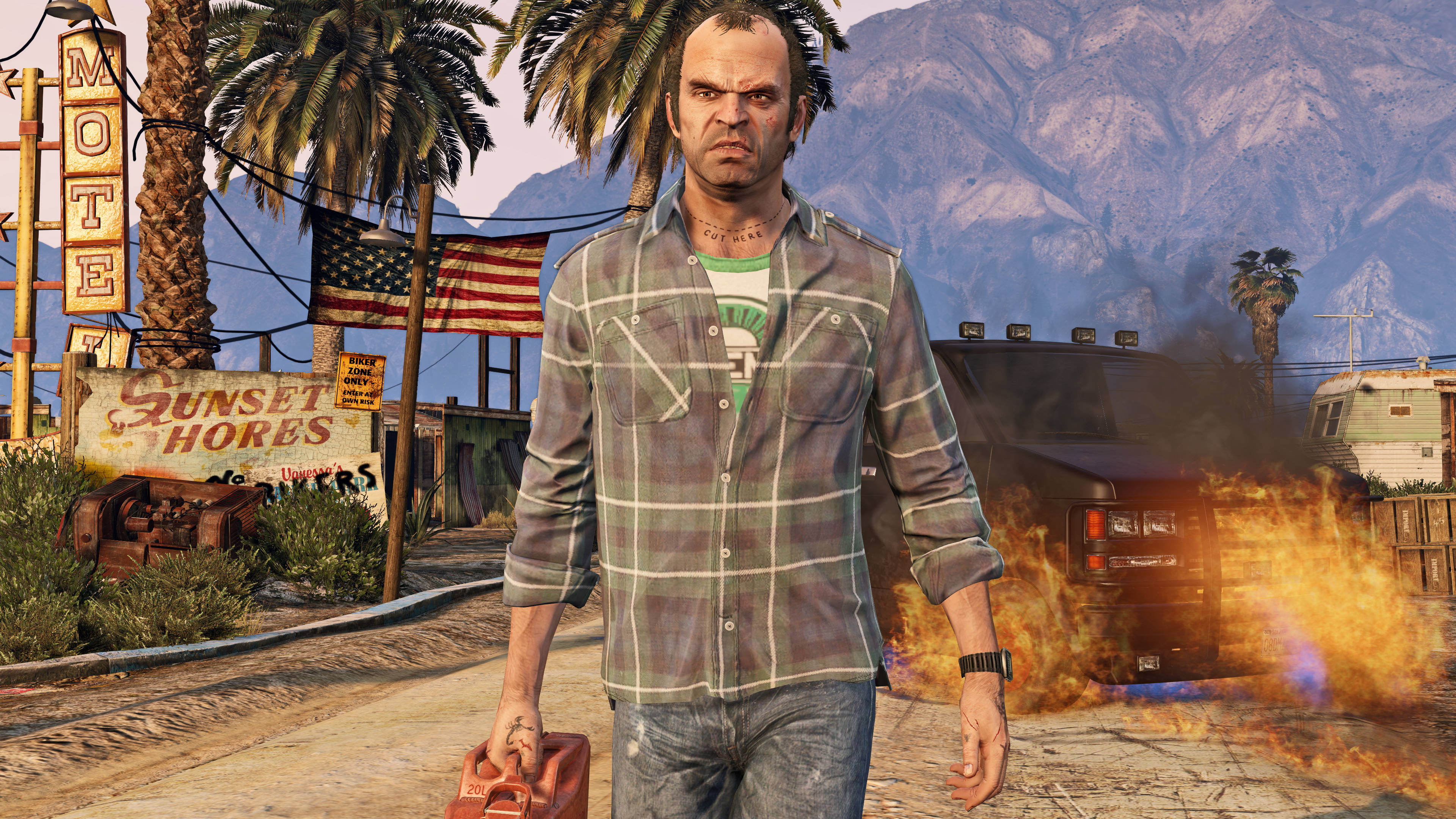 GTA سے دور جاتا ہوا شخص وال پیپر