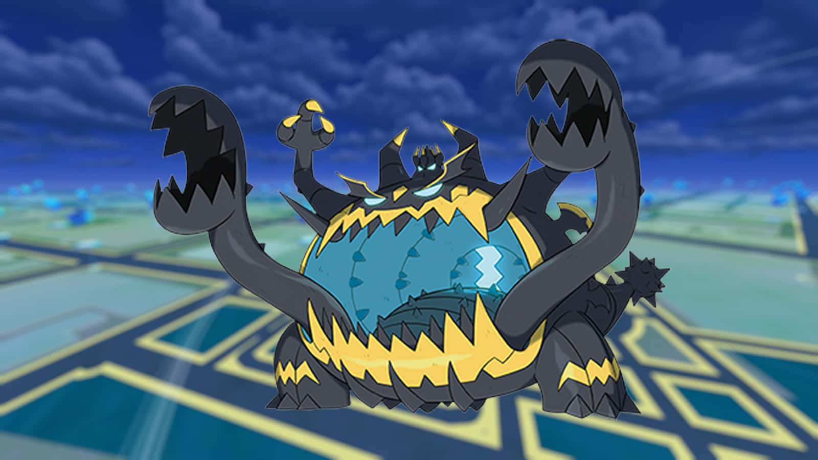 Guzzlord Pokemon Go رات کا آسمان وال پیپر