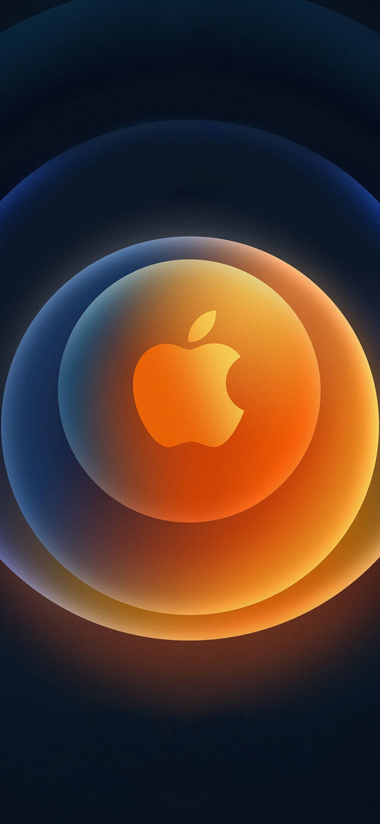 iPhone 12 Pro Max گولڈ لوگو وال پیپر