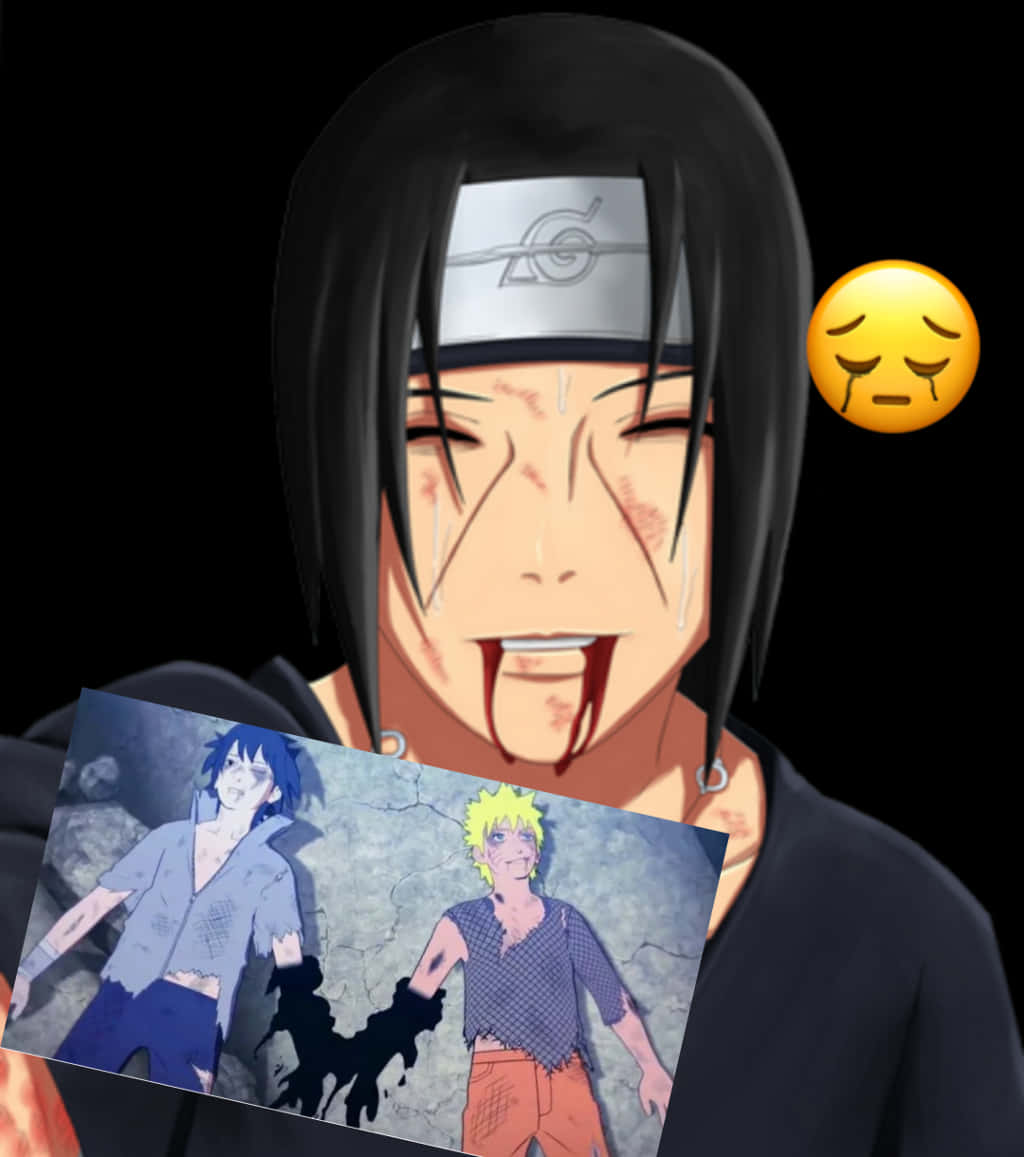 Itachi Uchiha کا جذباتی لمحہ وال پیپر