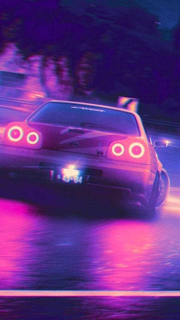 JDM جمالیاتی اسکائی لائن وال پیپر