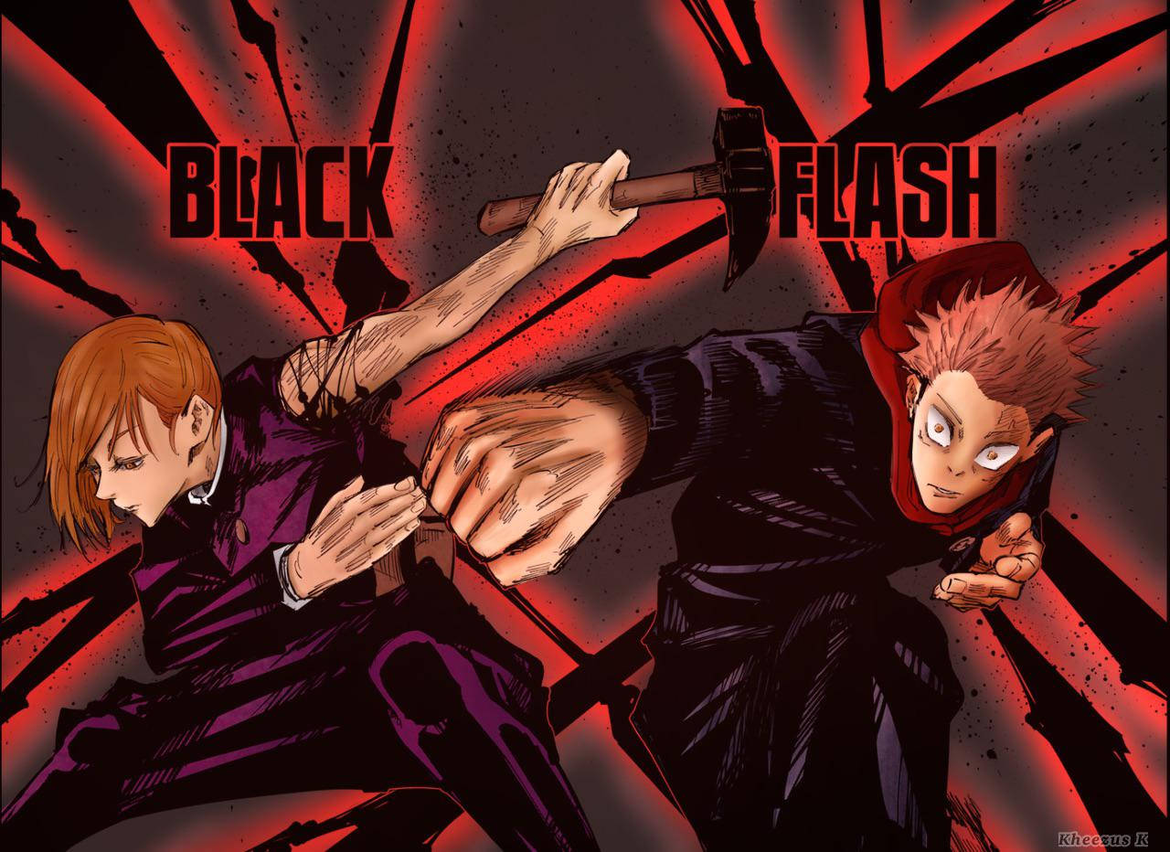 Jujutsu Kaisen - ڈبل بلیک فلیش وال پیپر