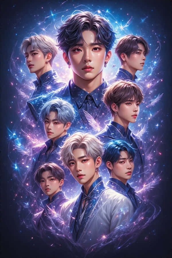 خیالی حقیقت پسند K-pop گروپ وال پیپر