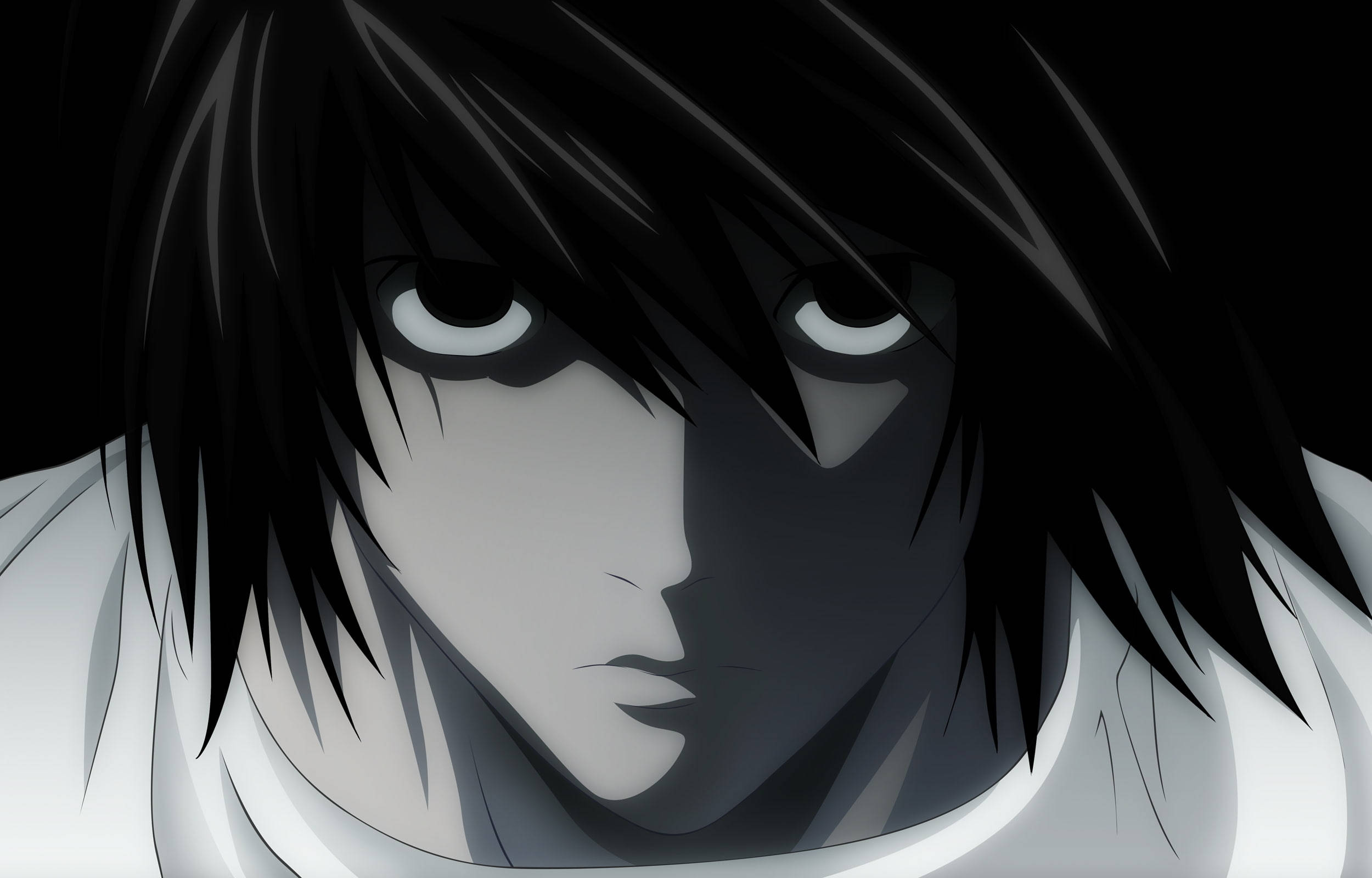 L Death Note ڈارک اینیم ایستھیٹک ڈیسک ٹاپ وال پیپر
