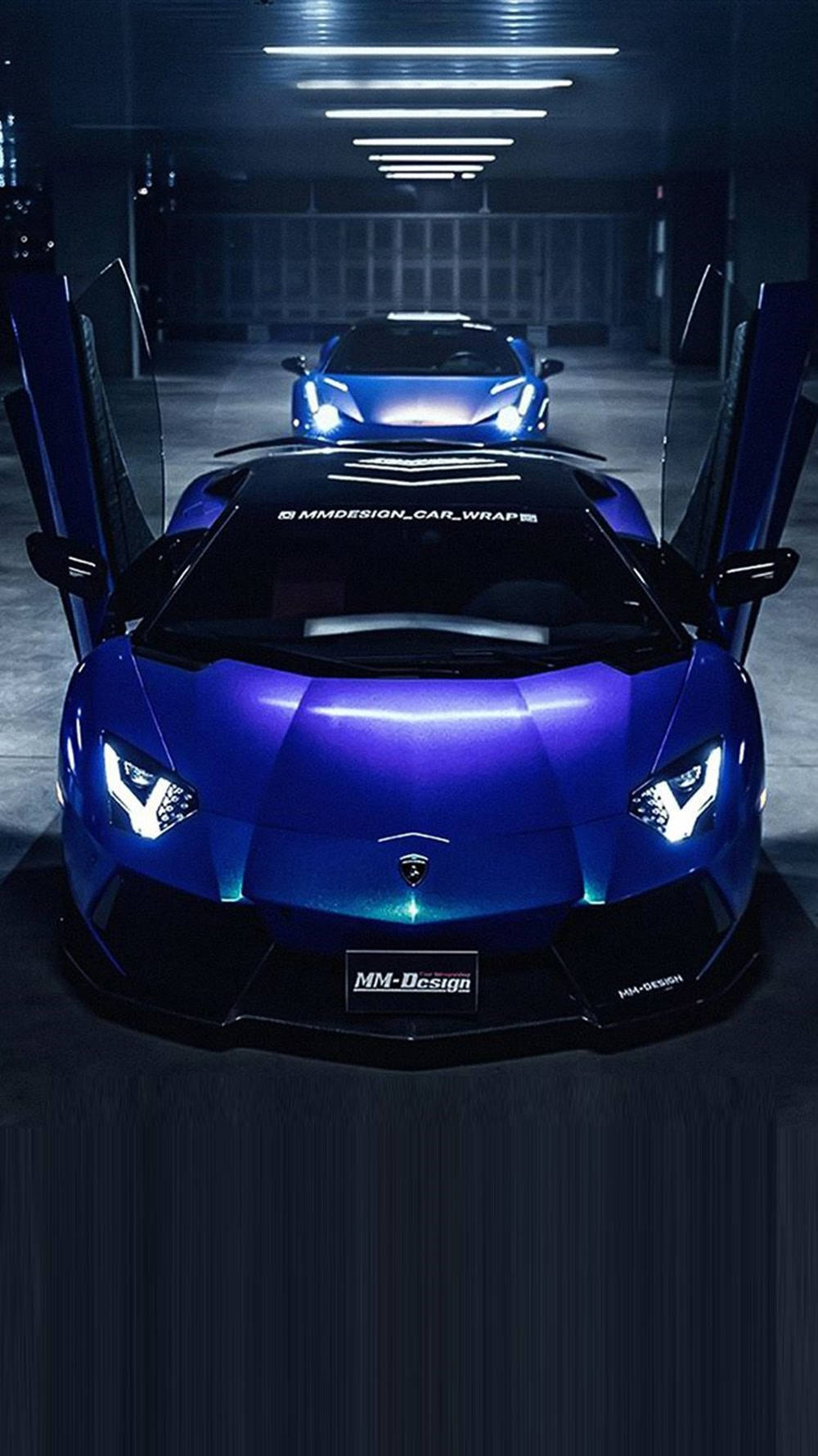 Lamborghini آئی فون بلیو ایستھیٹک کارز وال پیپر