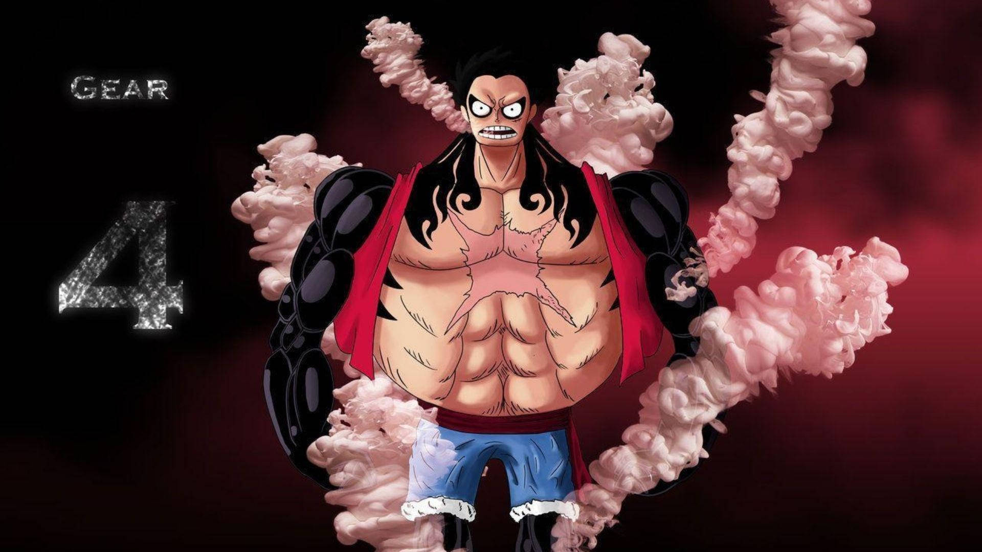 Luffy Gear 4 گلابی بھاپ وال پیپر
