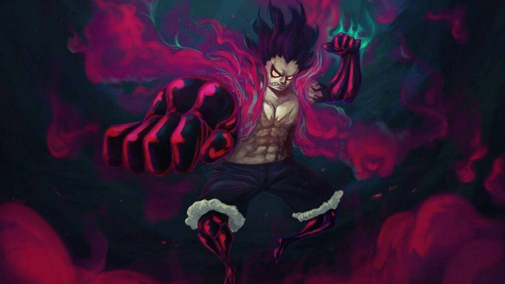 Luffy Gear 4 گوتھک وال پیپر