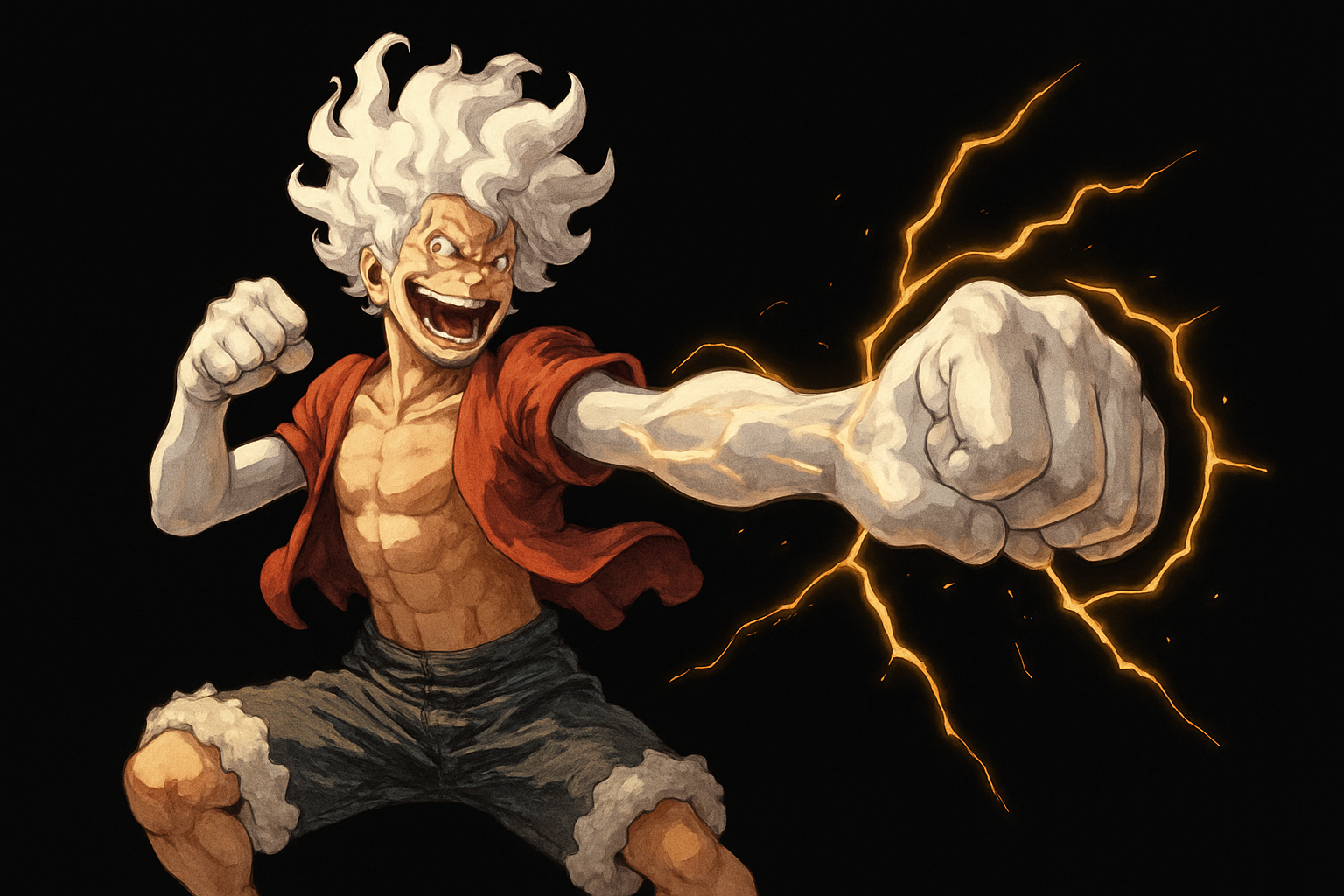 luffy اپنی دستک کے ساتھ وال پیپر